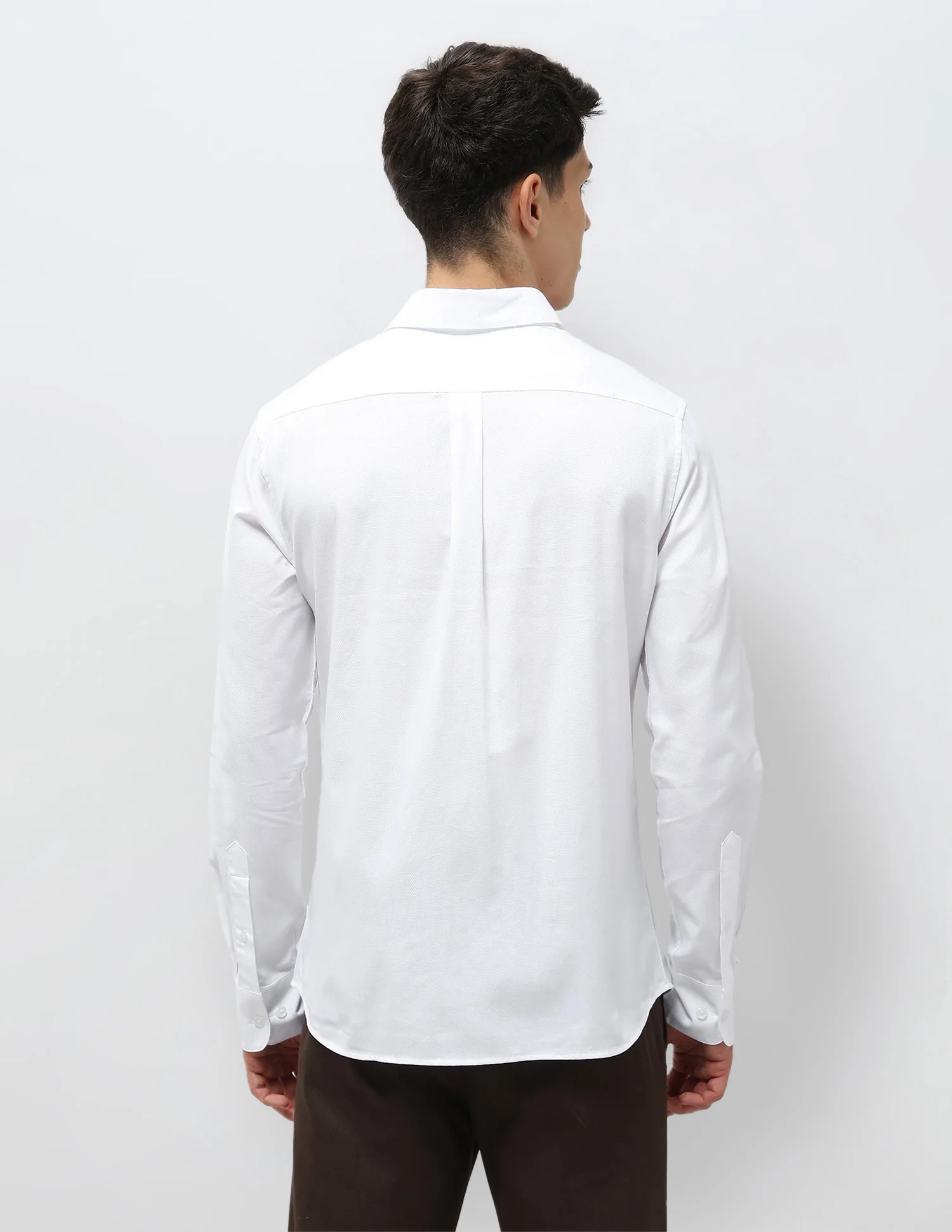 Textured Tailored Fit Shirt - Image 5