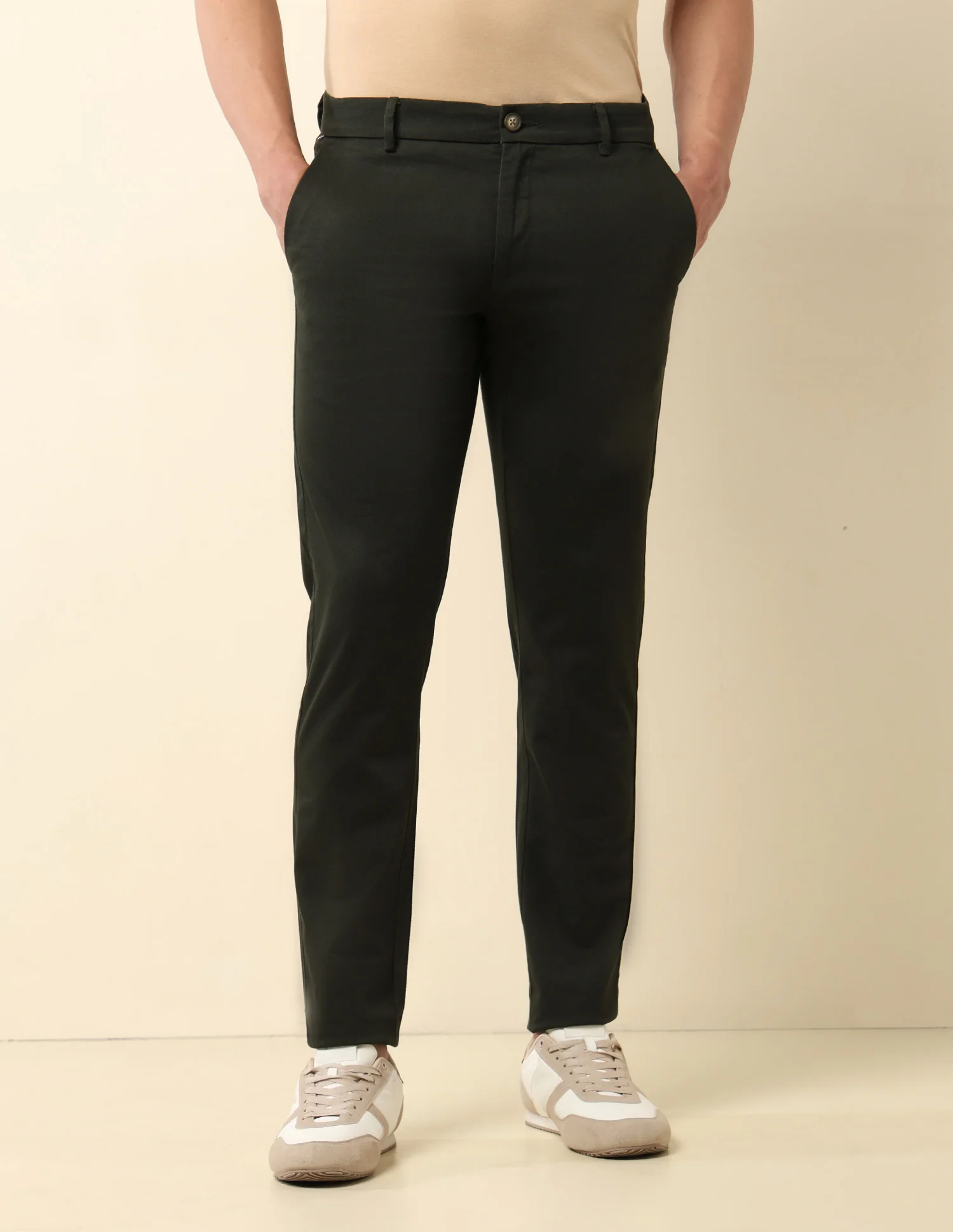 Textured Twill Trousers - Image 6