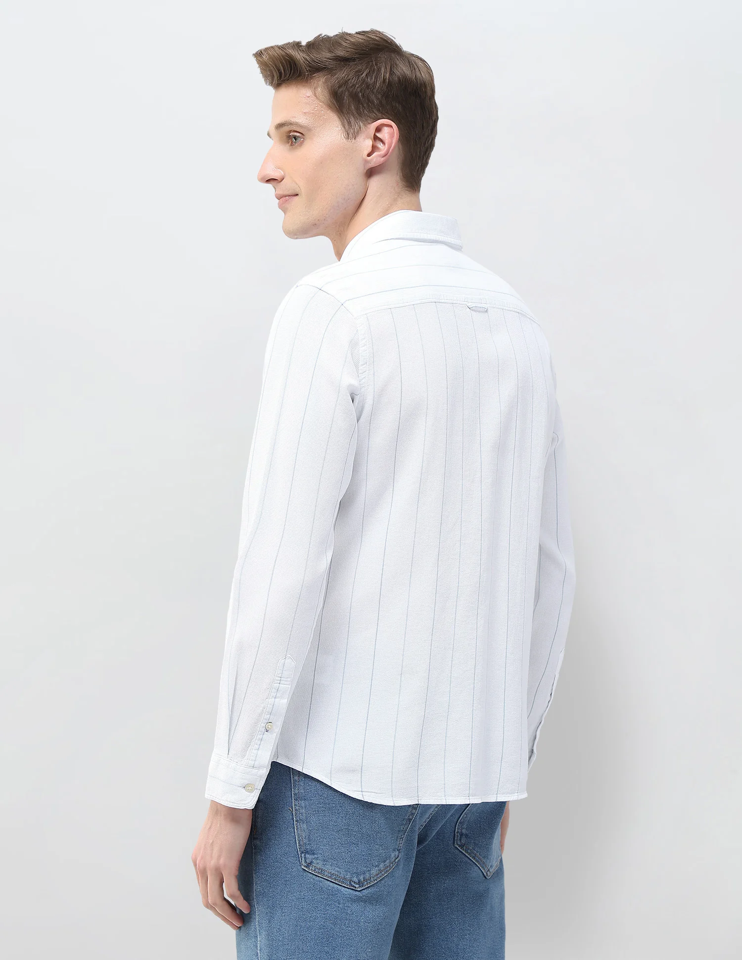 Textured Vertical Striped Motel On The Coast Shirt - Image 5