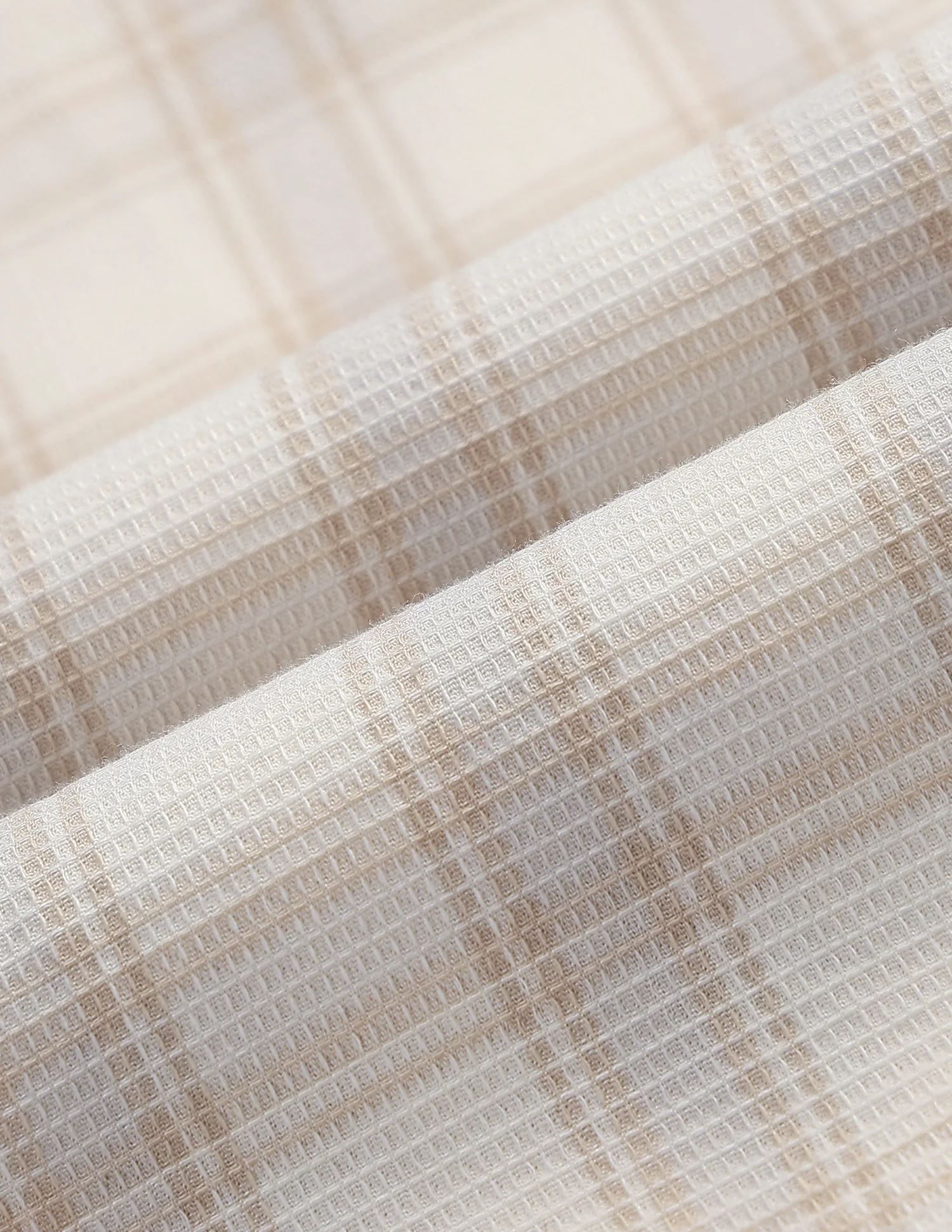 Textured With Tartan Checked Regular Fit Shirt - Image 2