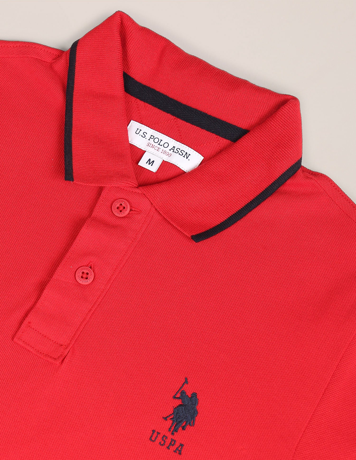 Tipped Collar Slim Fit Polo Shirt - Image 2