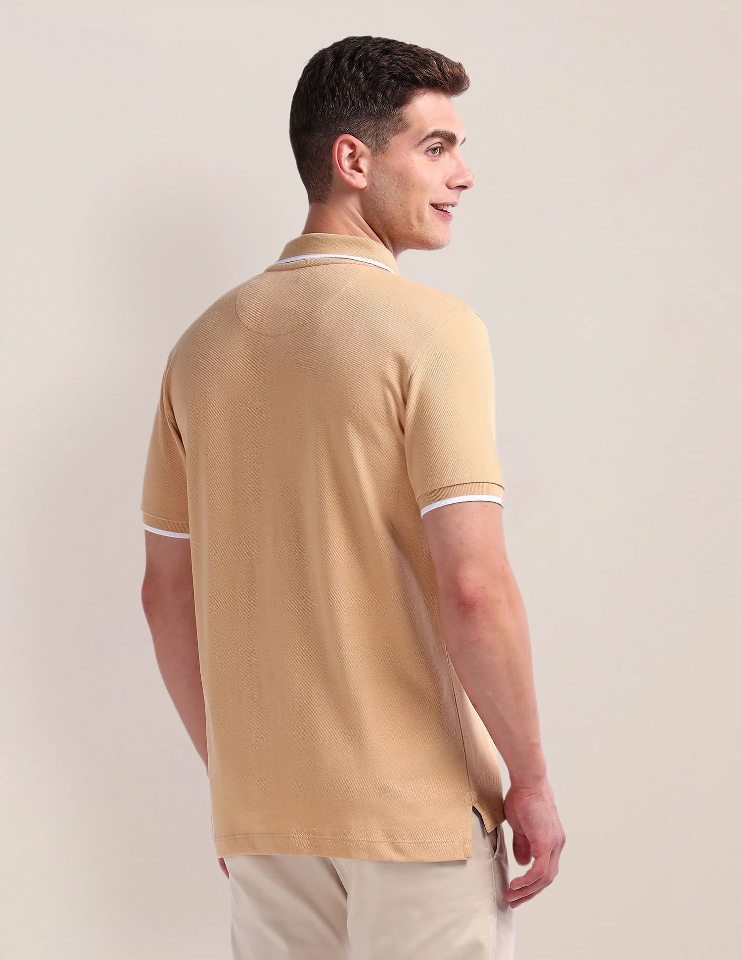 Tipped Slim Cotton Polo Shirt - Image 5