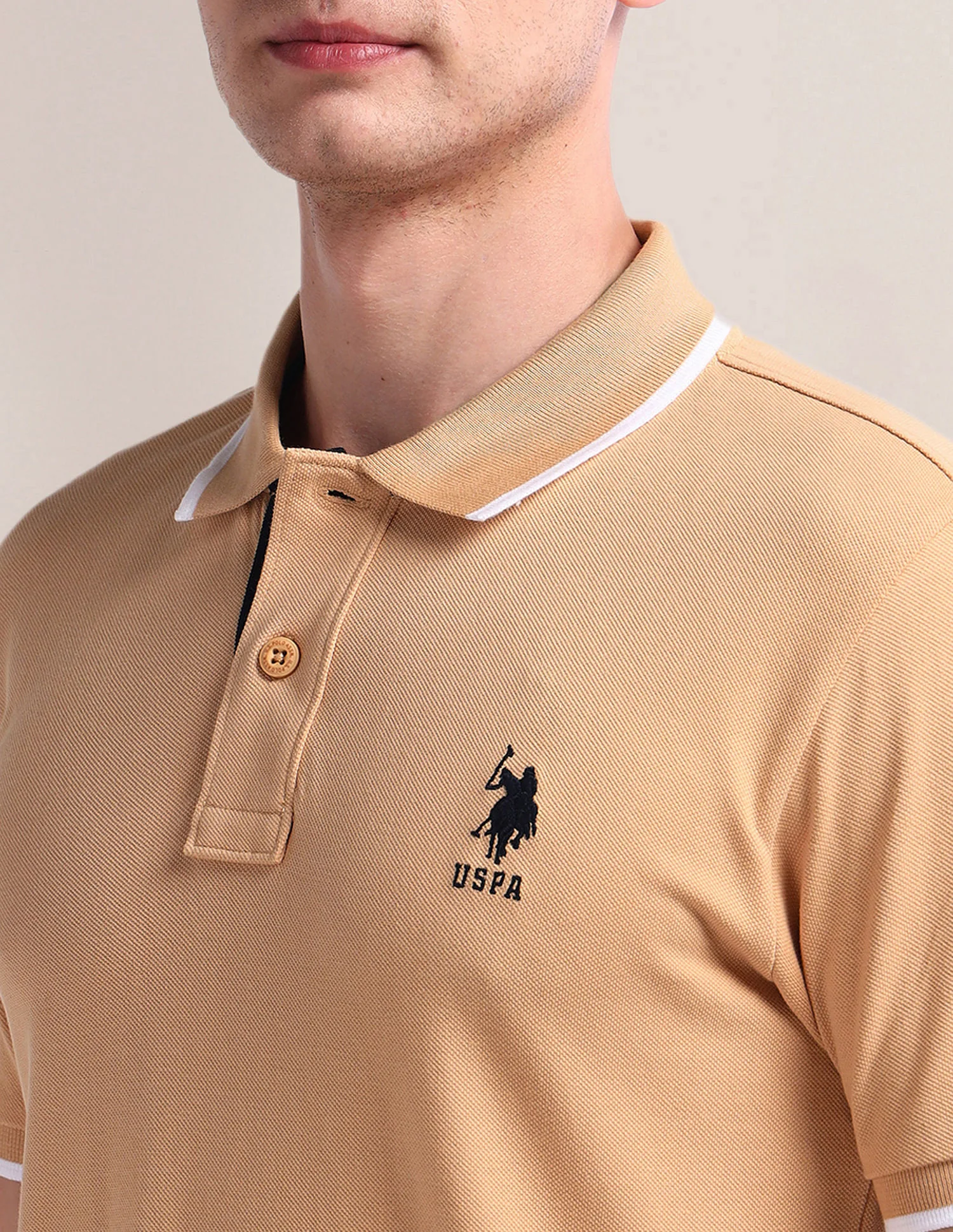 Tipped Slim Cotton Polo Shirt - Image 7