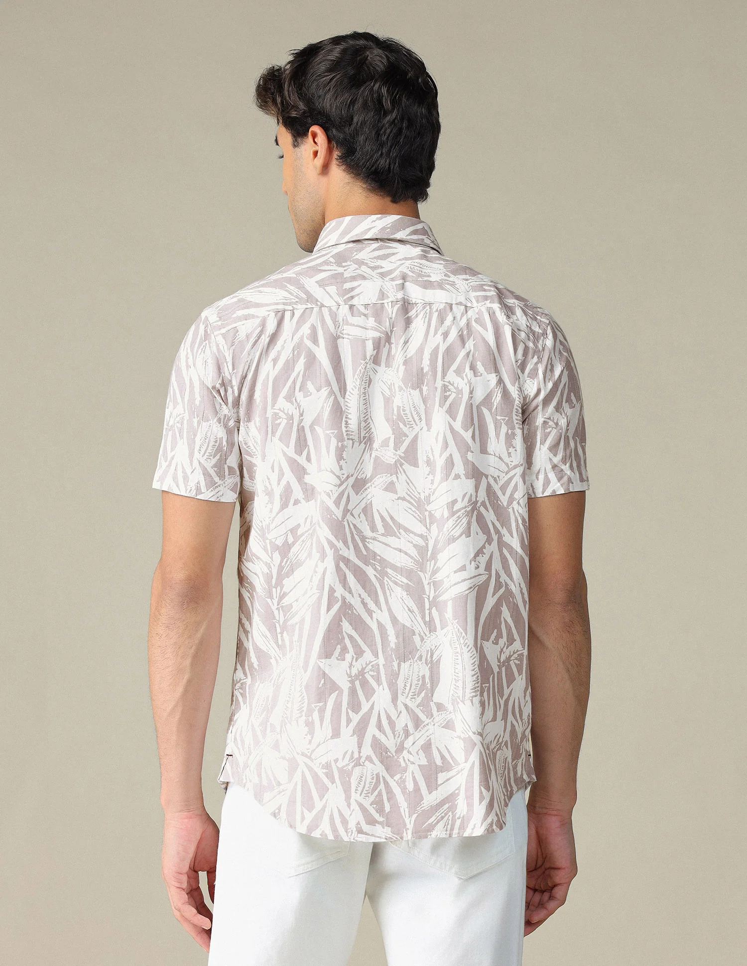 Tropical Printed Dobby Shirt - Image 5