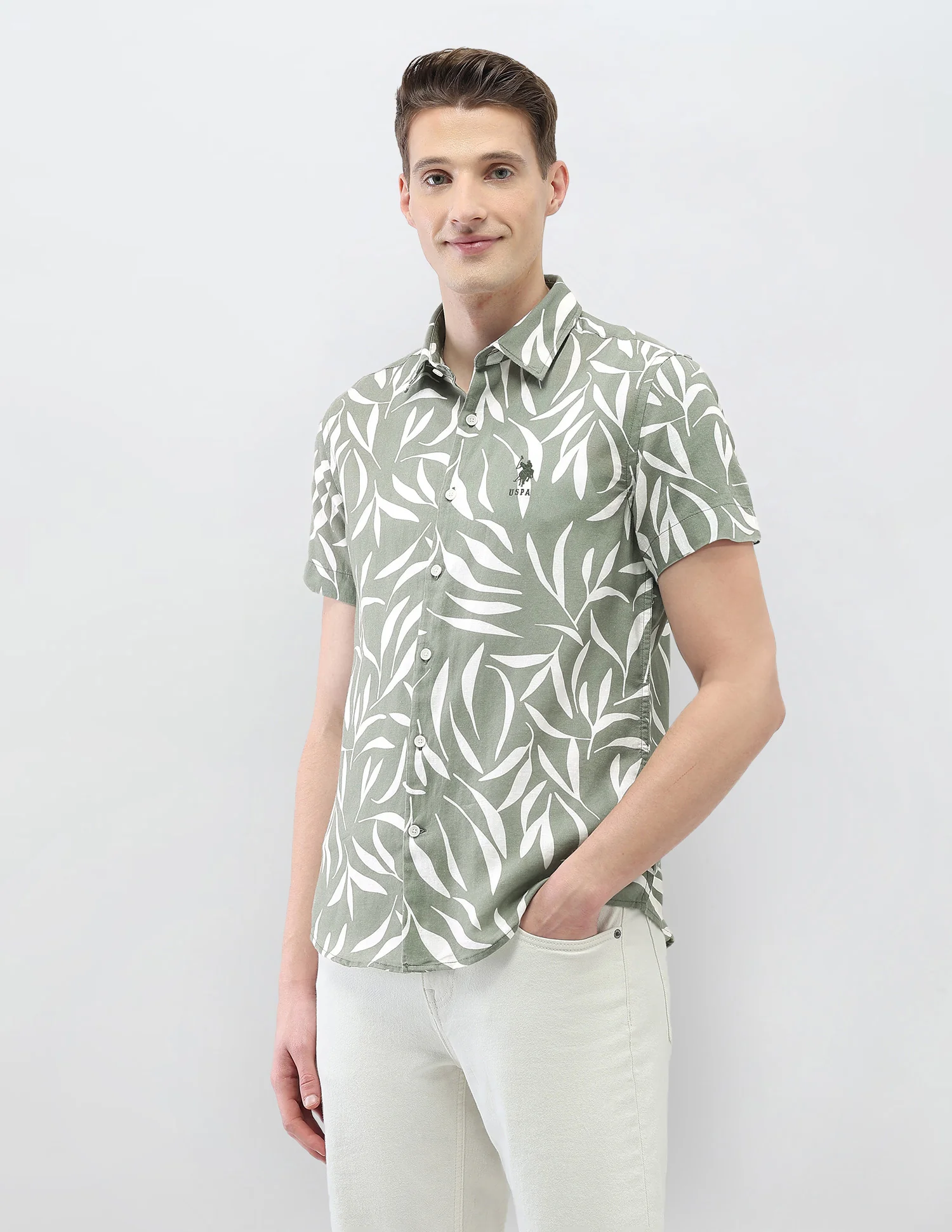 Tropical Printed Motel On The Coast Shirt - Image 4