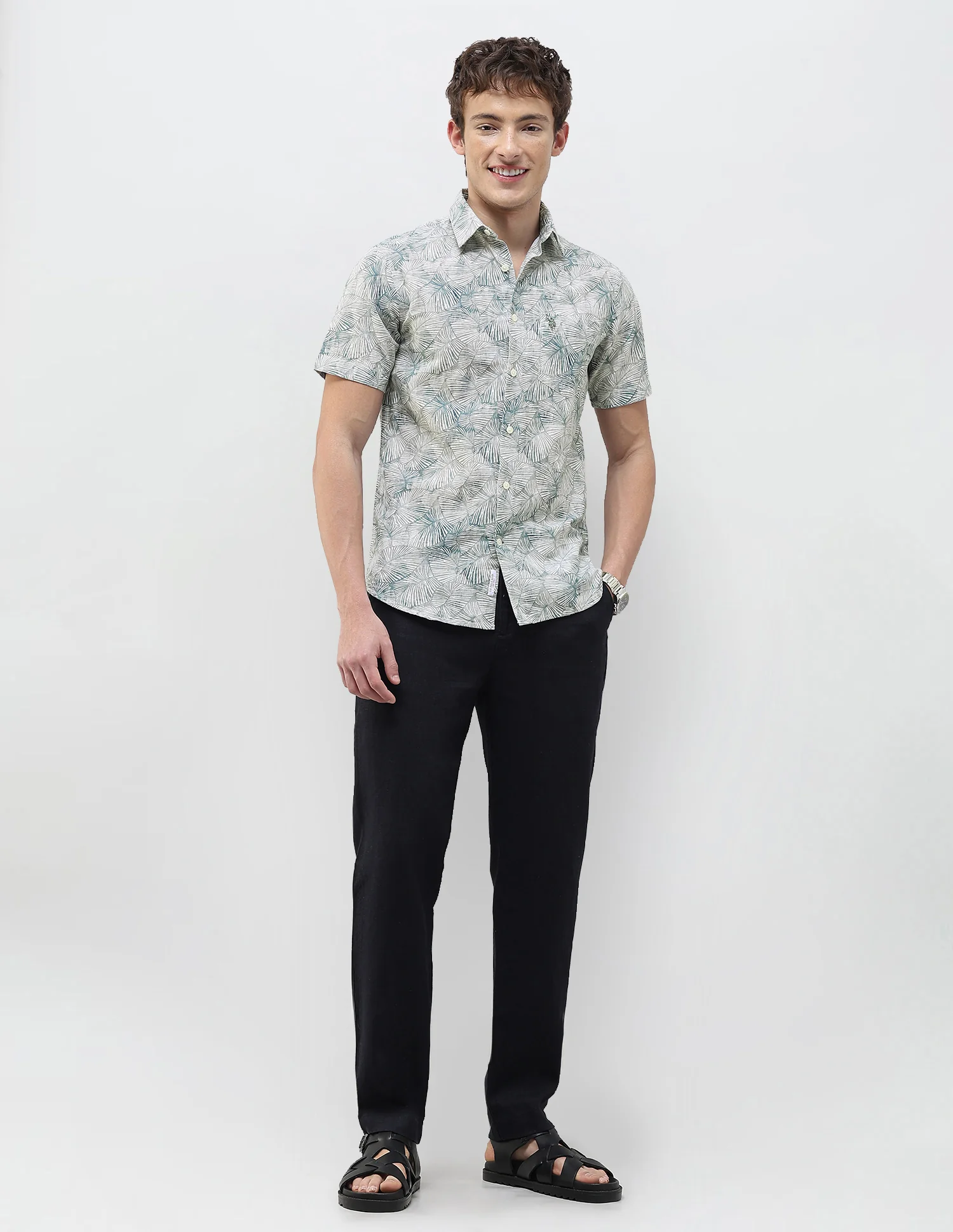 Tropical Printed Regular Fit Shirt - Image 3