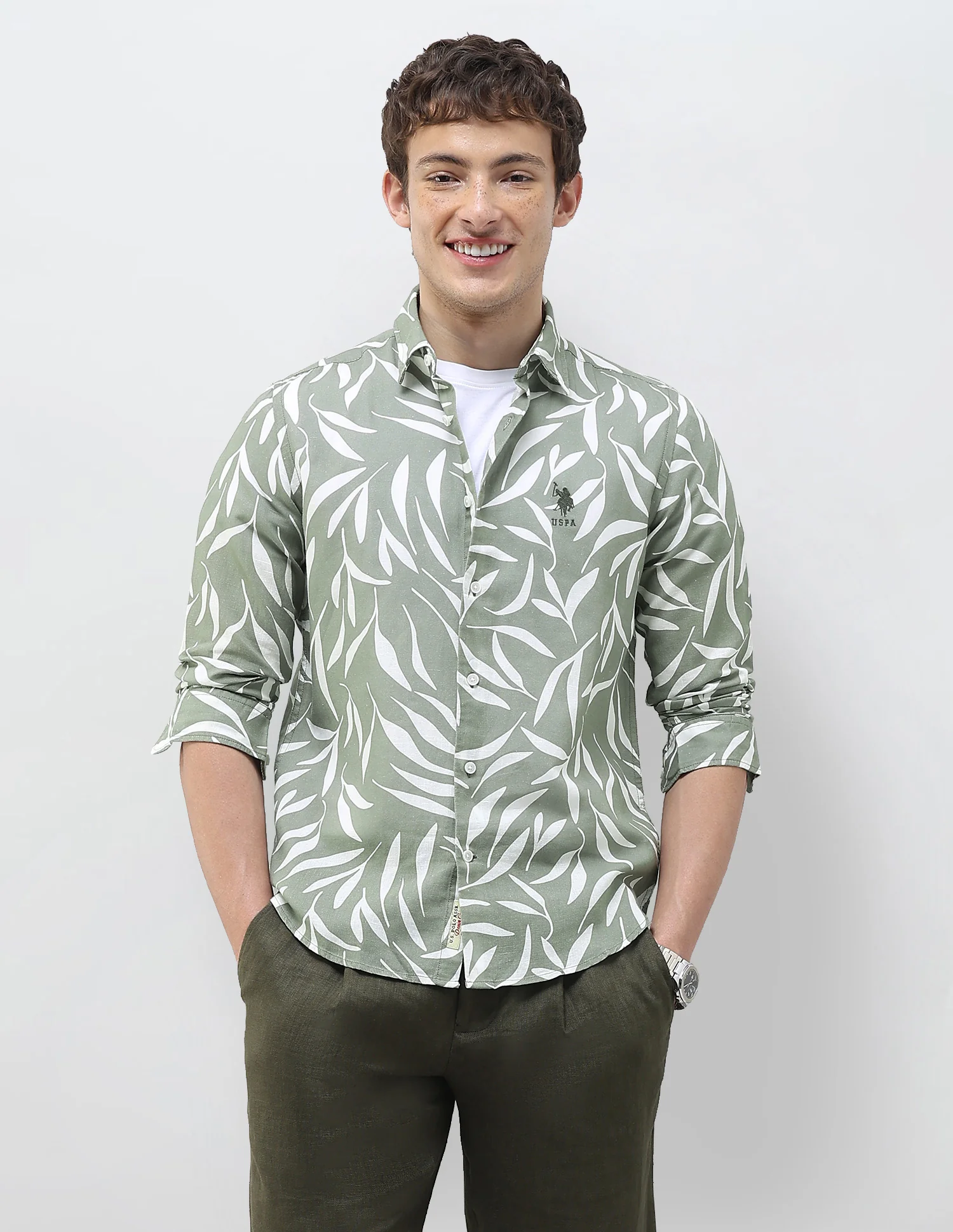 Tropical Printed Regular Fit Shirt