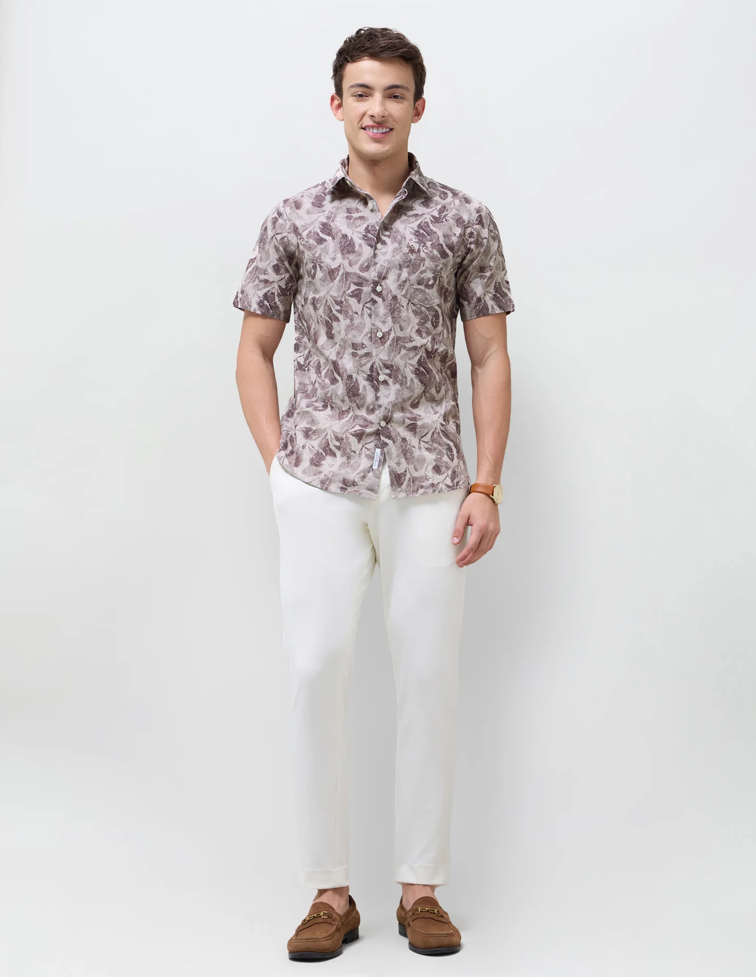 Tropical Printed Regular Fit Shirt - Image 3