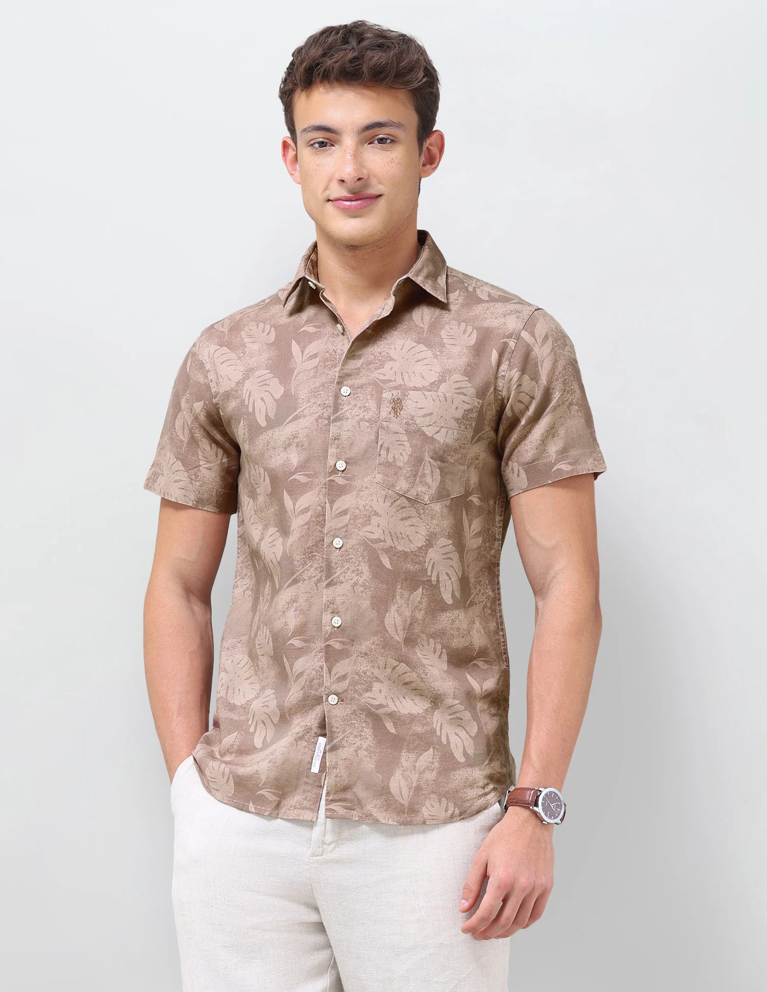 Tropical Printed Regular Fit Shirt