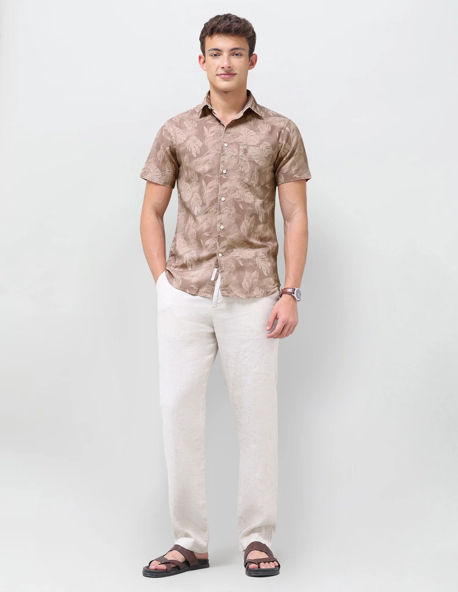 Tropical Printed Regular Fit Shirt - Image 3