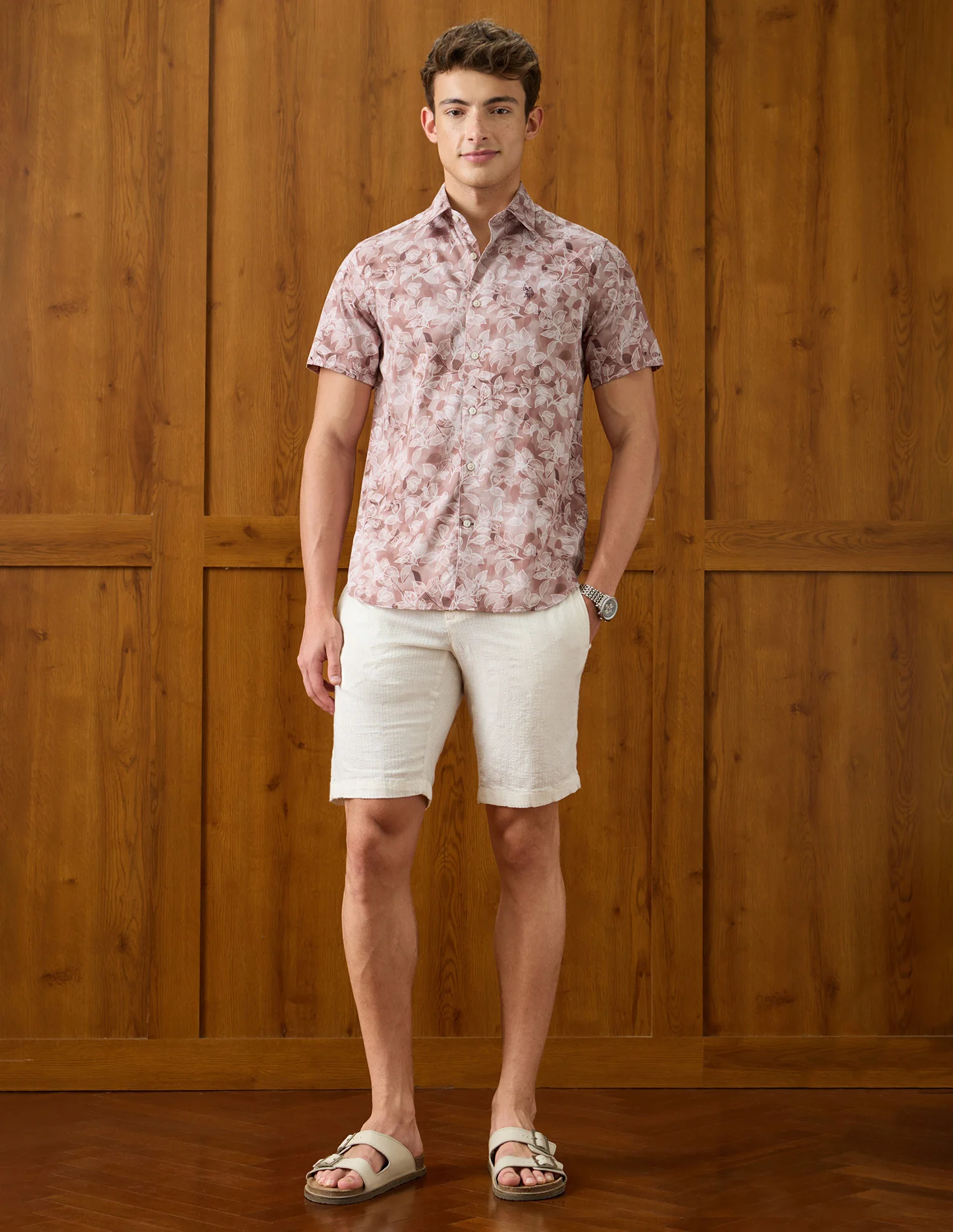 Tropical Printed Satin Shirt - Image 3