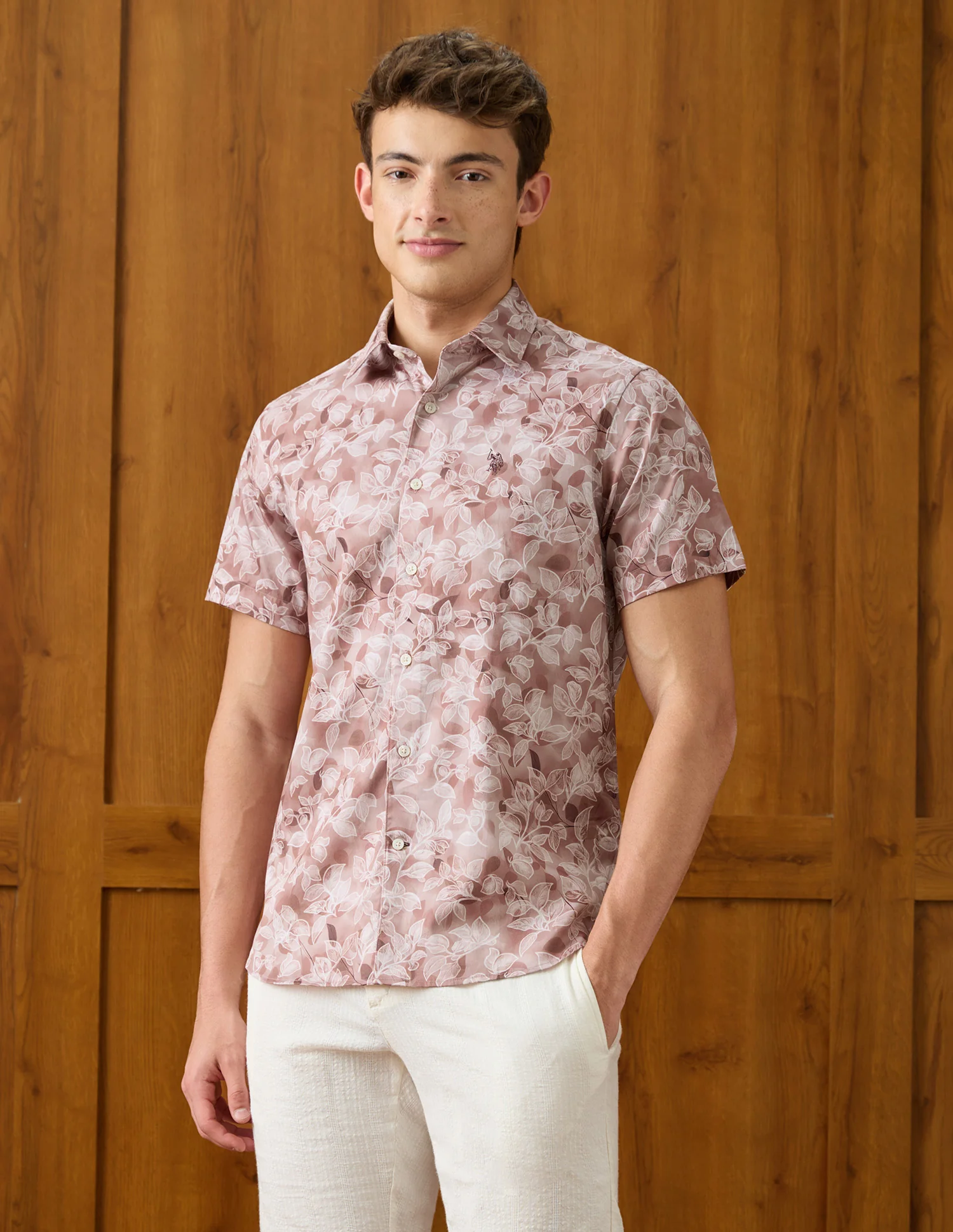 Tropical Printed Satin Shirt - Image 4