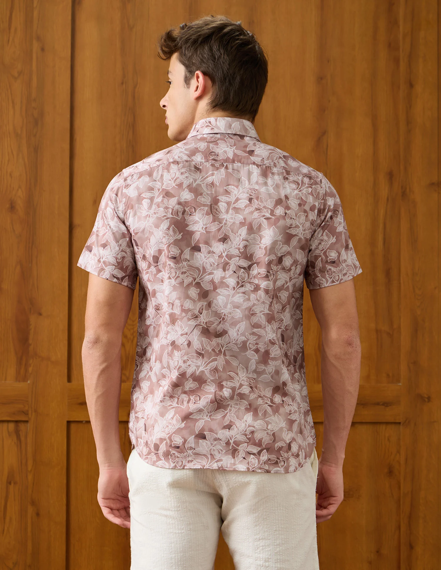 Tropical Printed Satin Shirt - Image 5