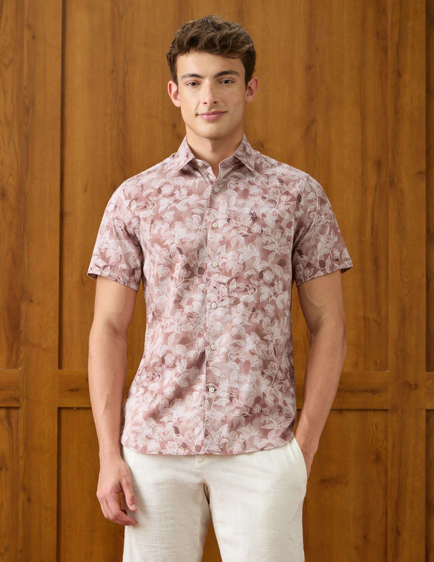 Tropical Printed Satin Shirt - Image 6