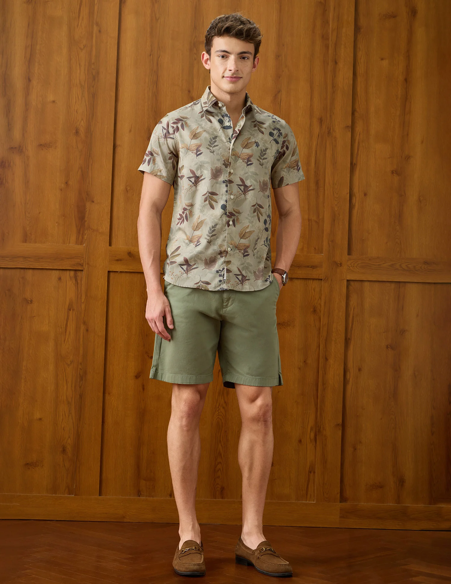 Tropical Printed Satin Shirt - Image 3
