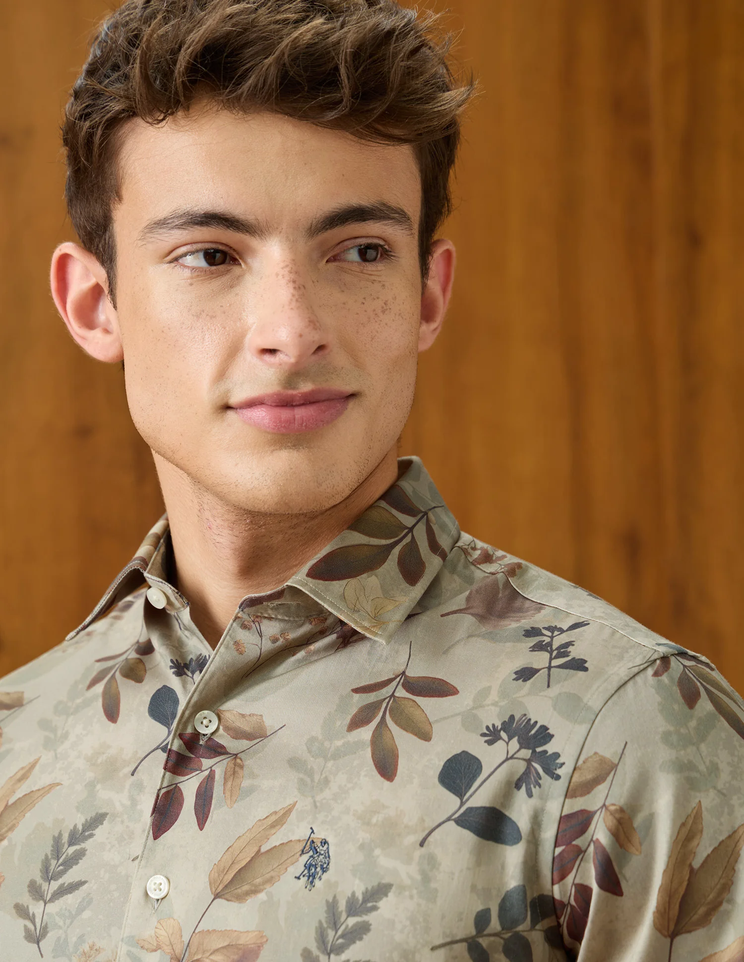 Tropical Printed Satin Shirt - Image 7