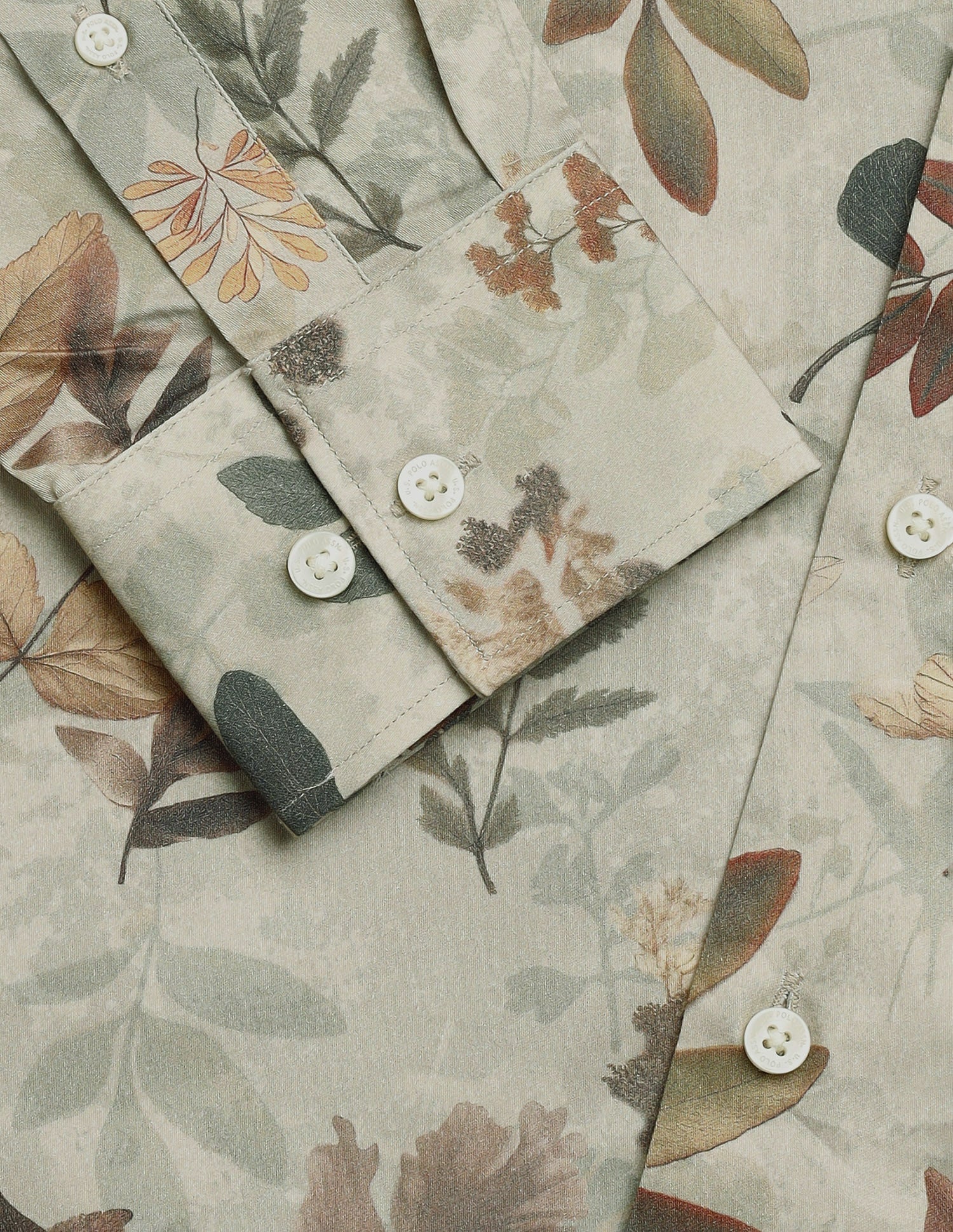 Tropical Printed Satin Shirt - Image 8