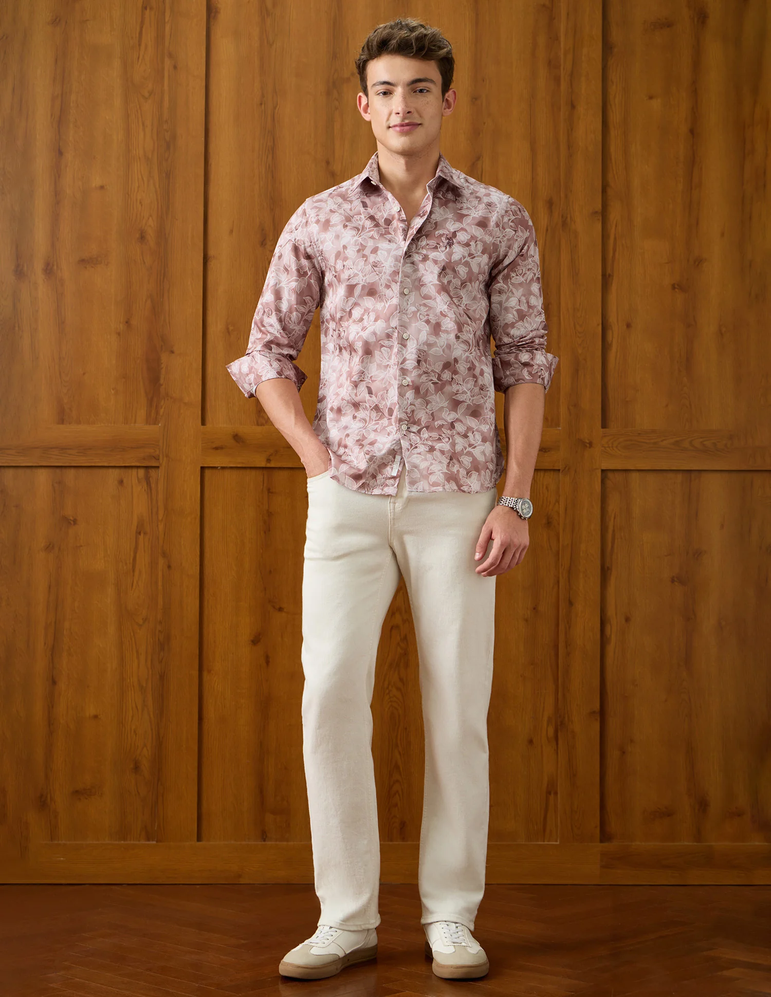 Tropical Printed Satin Shirt - Image 3