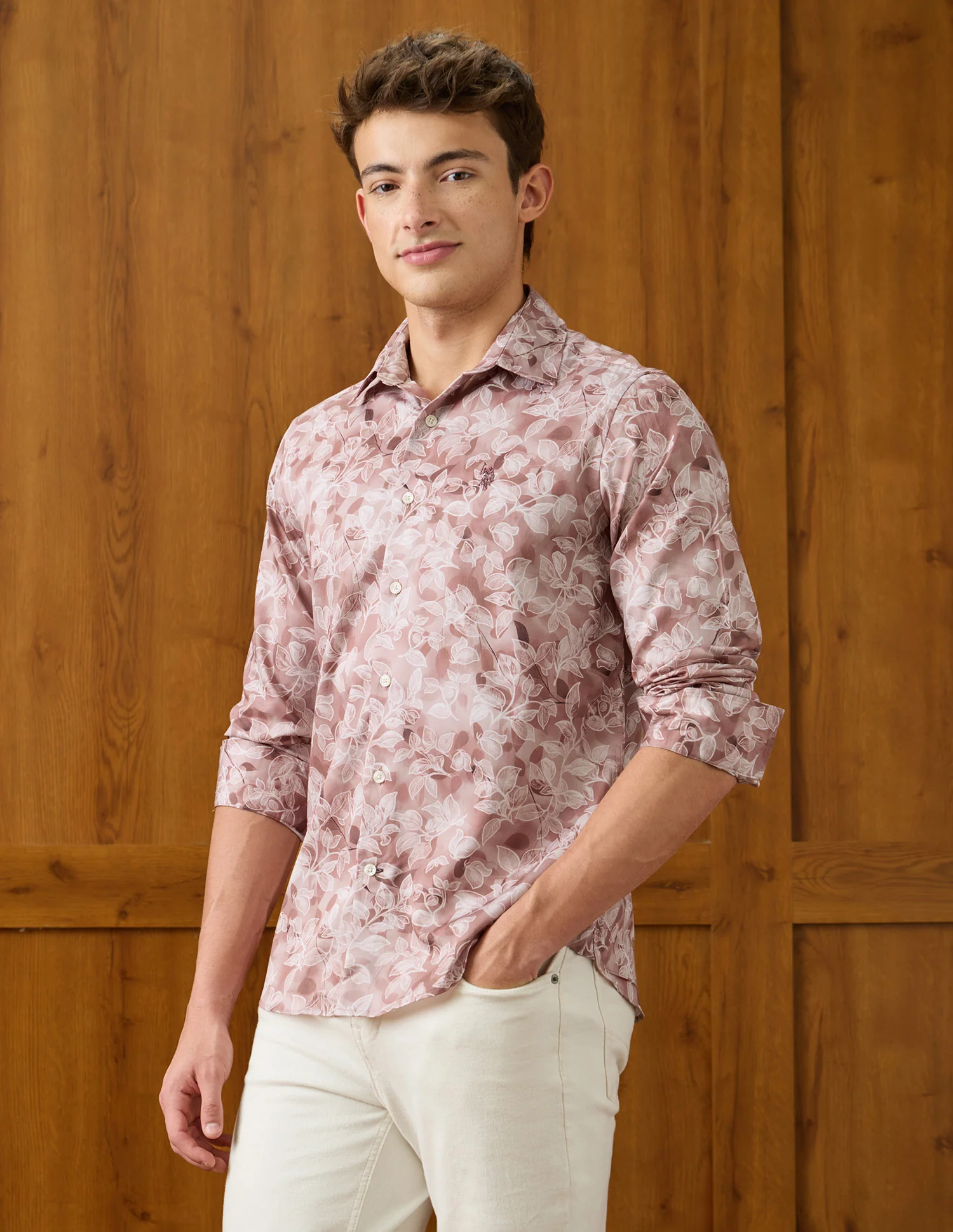 Tropical Printed Satin Shirt - Image 4