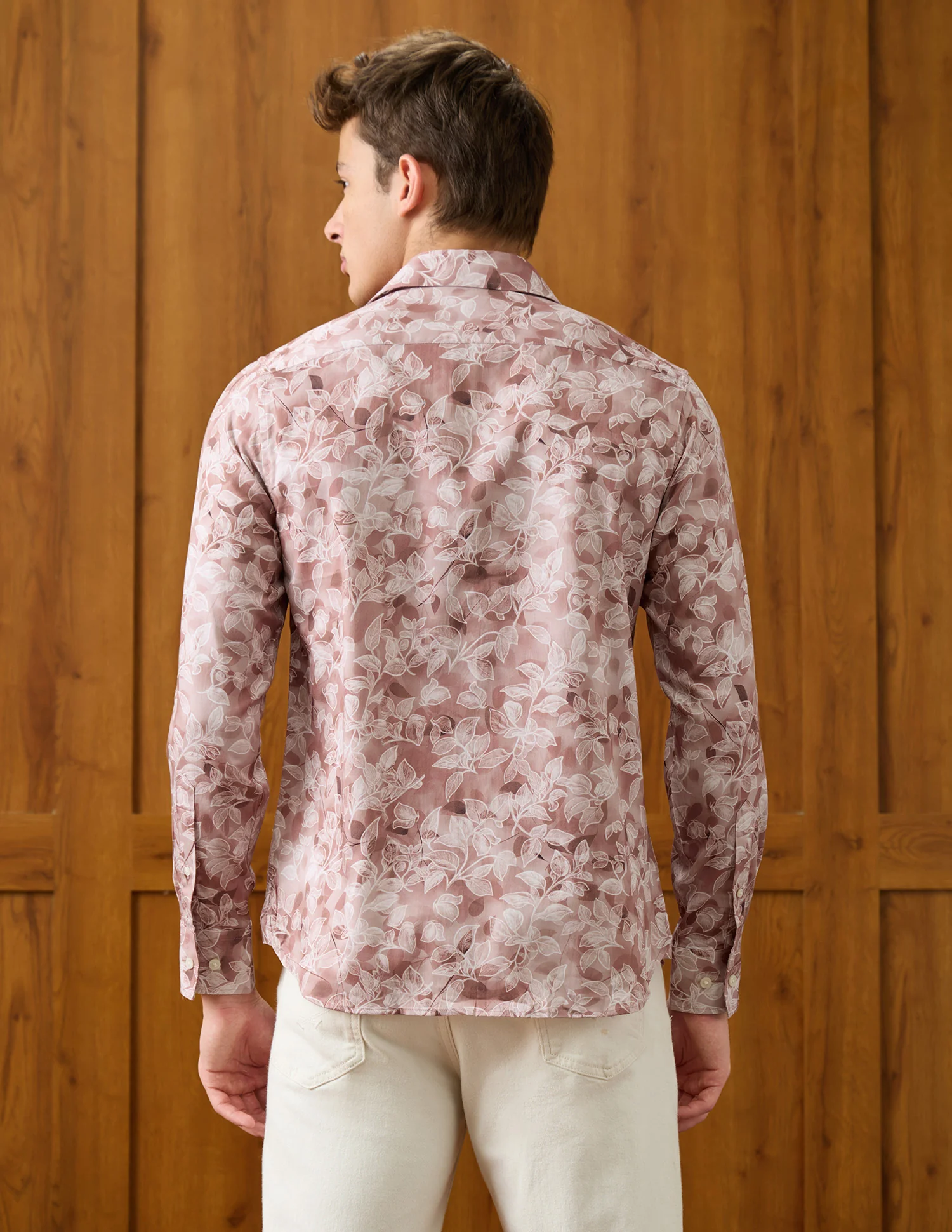 Tropical Printed Satin Shirt - Image 5