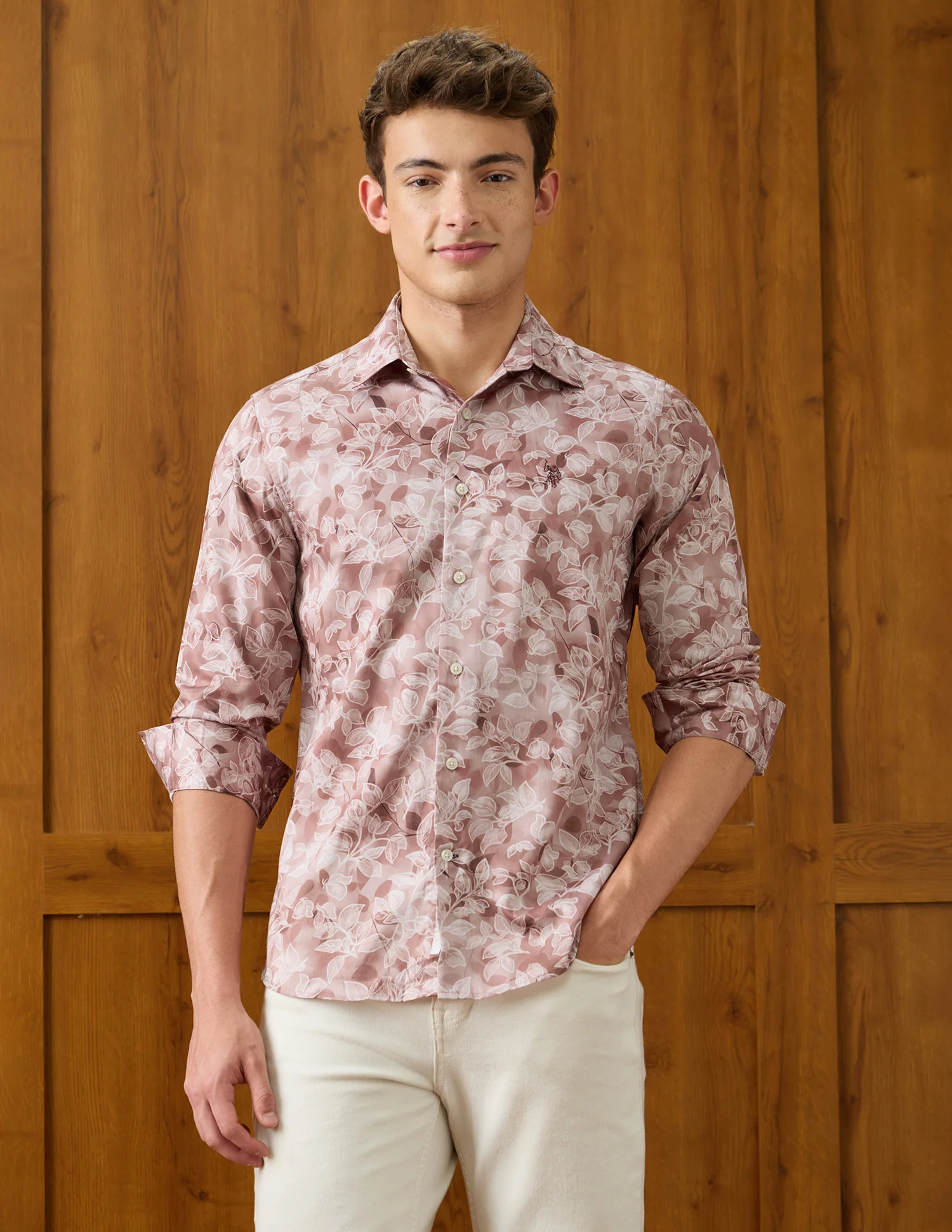Tropical Printed Satin Shirt - Image 6