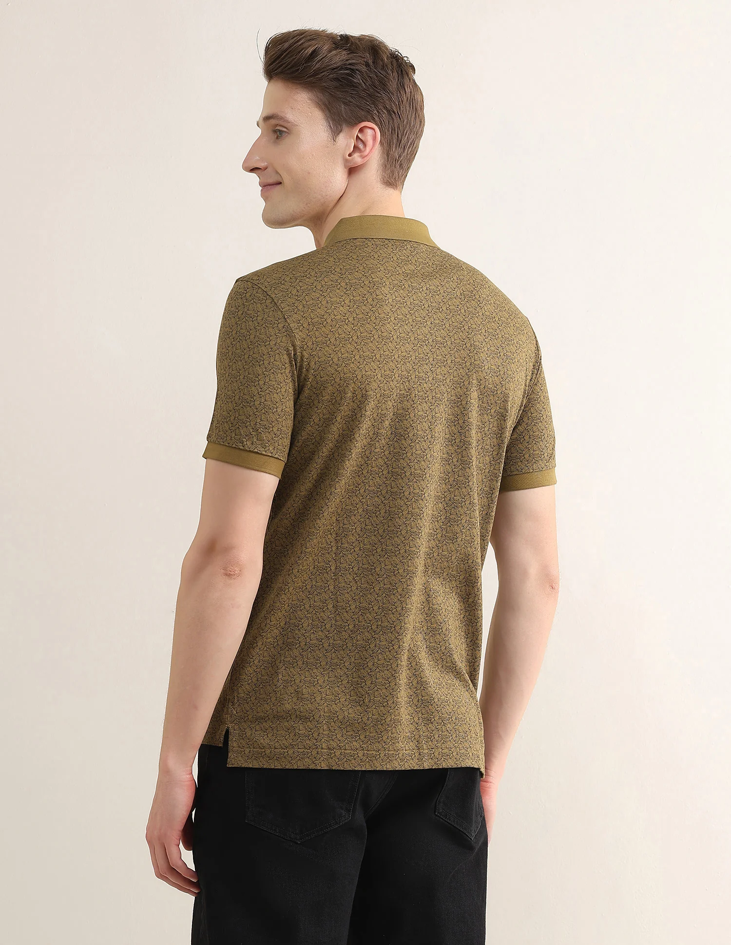 Tropical Printed Slim Fit Polo Shirt - Image 5
