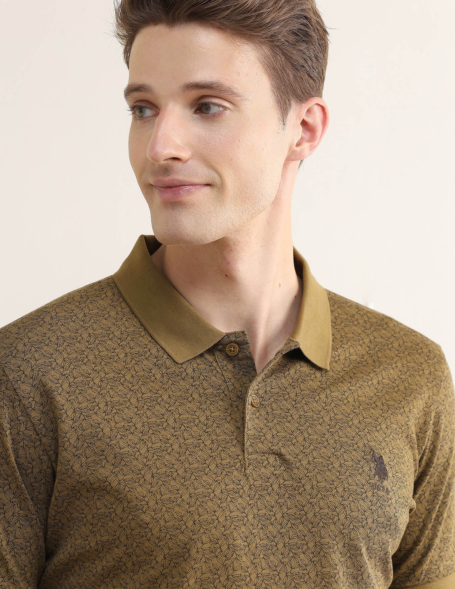 Tropical Printed Slim Fit Polo Shirt - Image 7