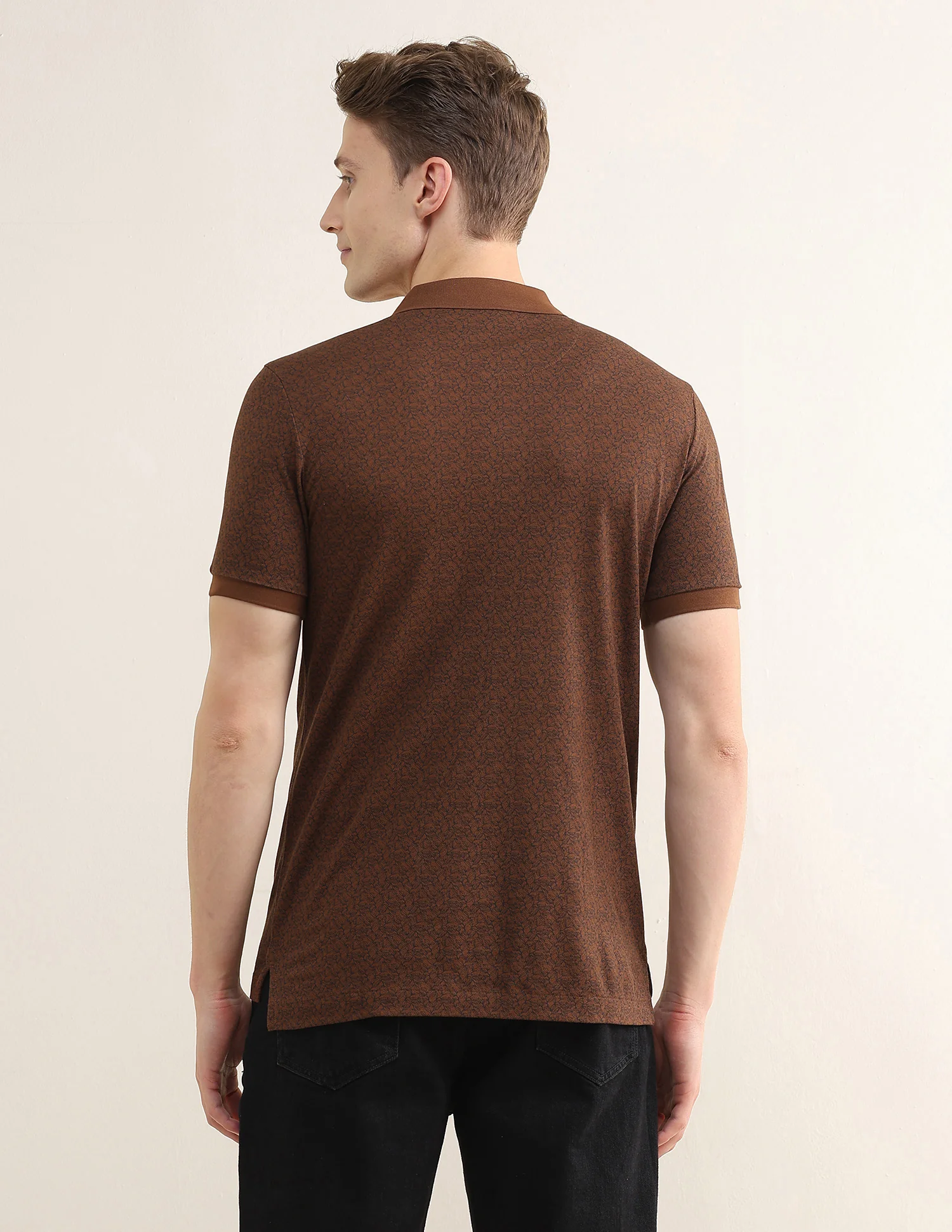 Tropical Printed Slim Fit Polo Shirt - Image 5