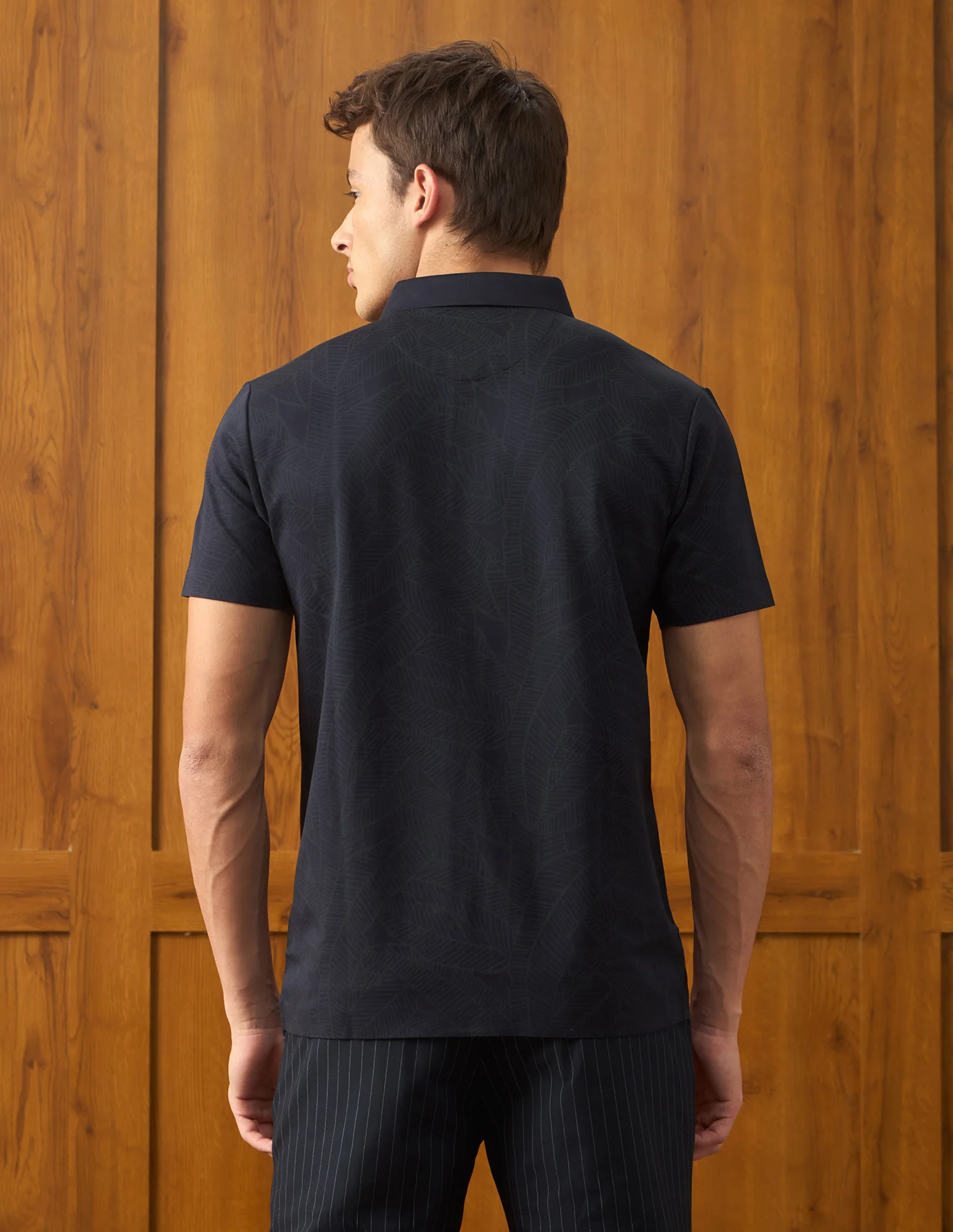 Tropical Printed Slim Fit Polo Shirt - Image 5
