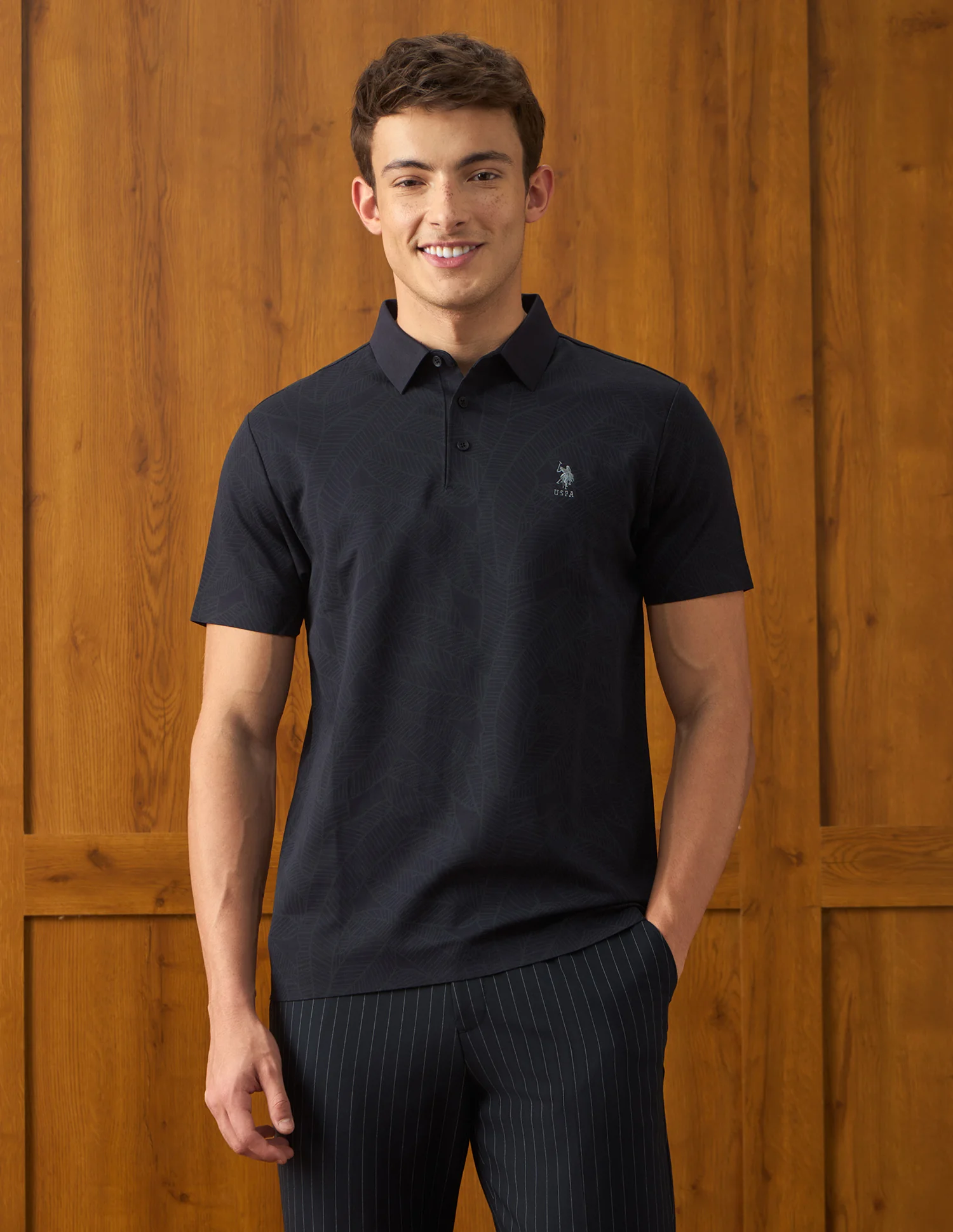 Tropical Printed Slim Fit Polo Shirt - Image 6