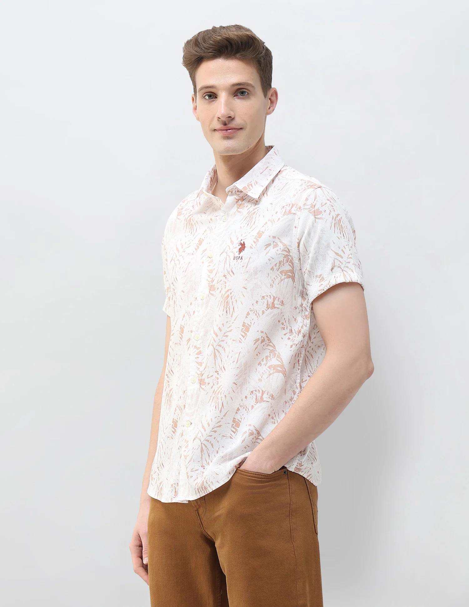 Tropical Printed Summer House Shirt - Image 4
