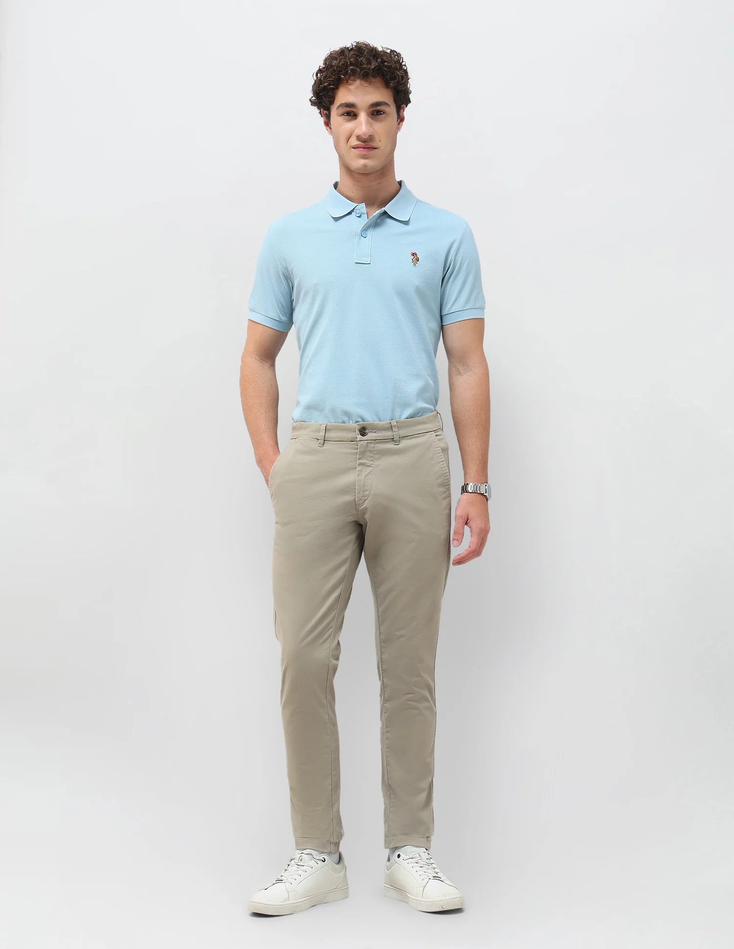 Twill Austin Slim Fit Trousers - Image 3