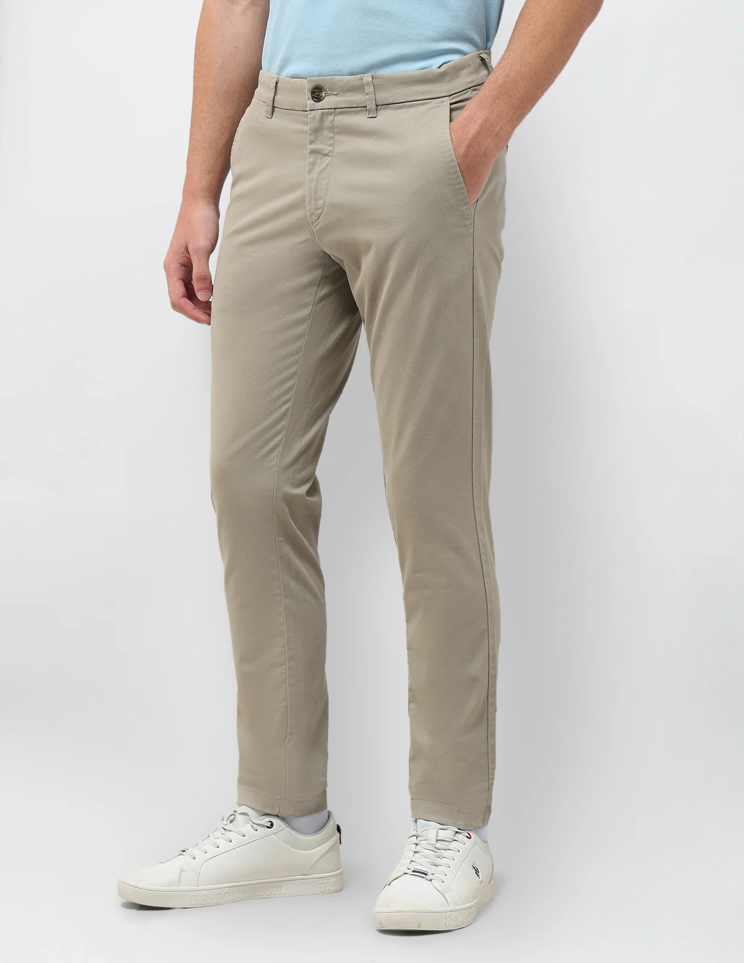 Twill Austin Slim Fit Trousers - Image 4