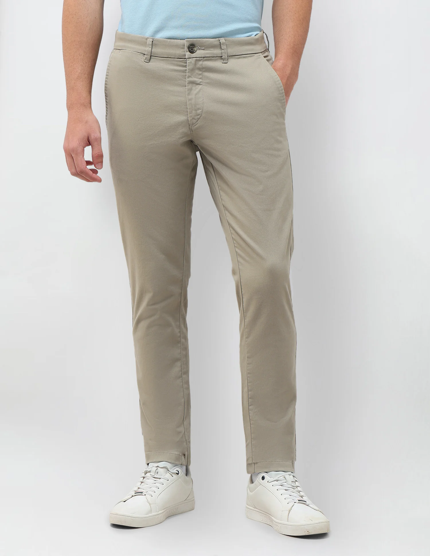 Twill Austin Slim Fit Trousers - Image 6
