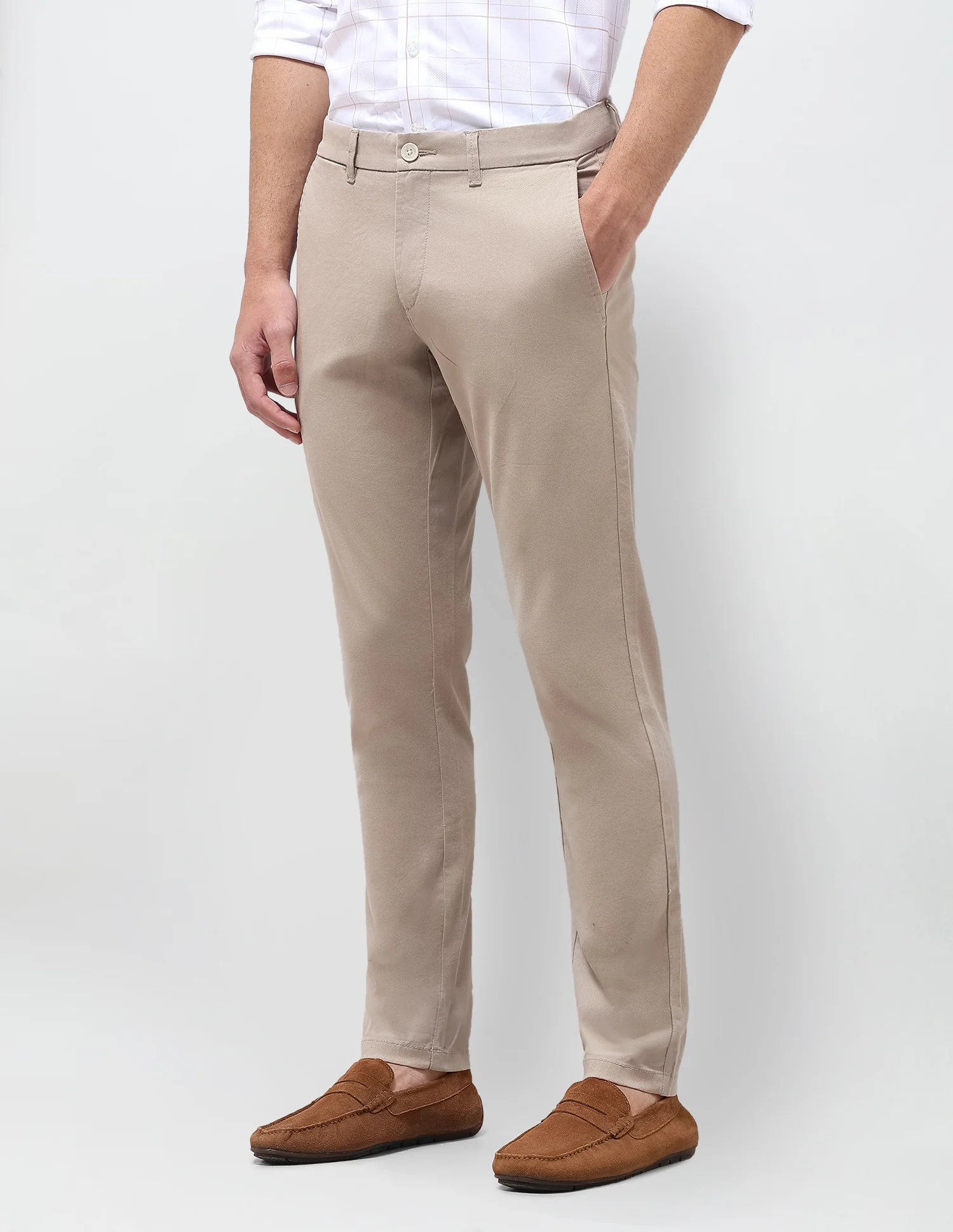 Twill Austin Slim Fit Trousers - Image 4