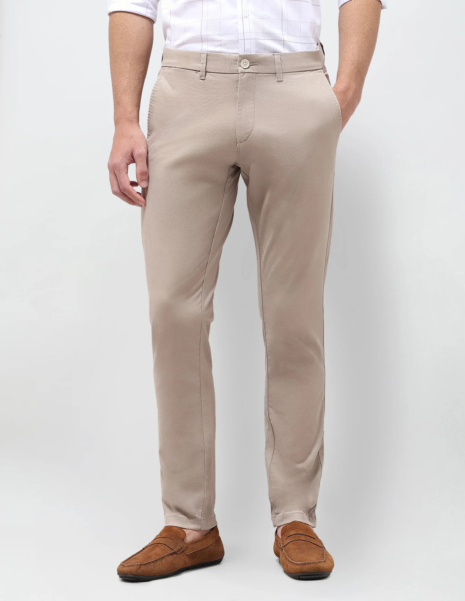 Twill Austin Slim Fit Trousers - Image 6