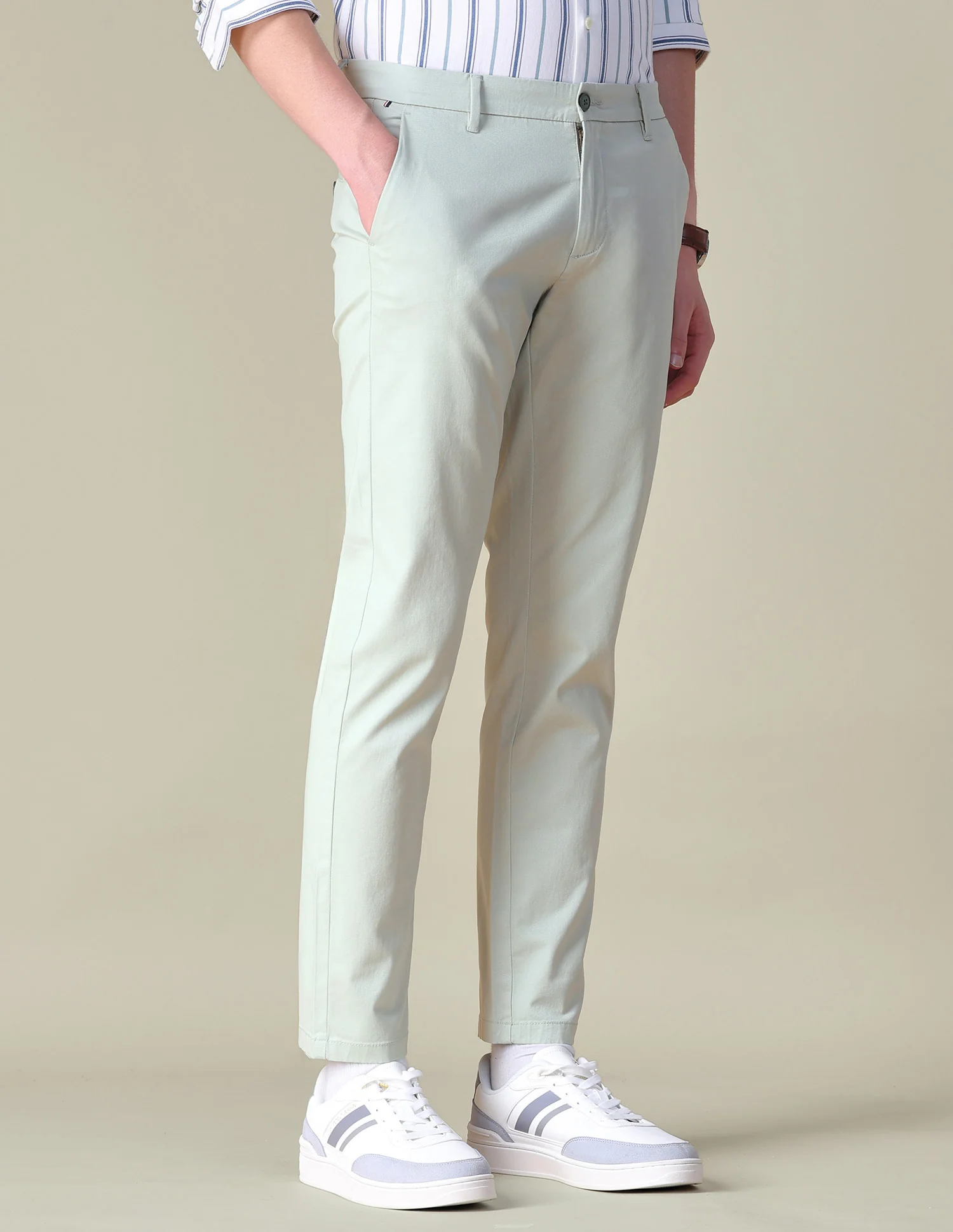 Twill Austin Trim Regular Fit Trousers - Image 4
