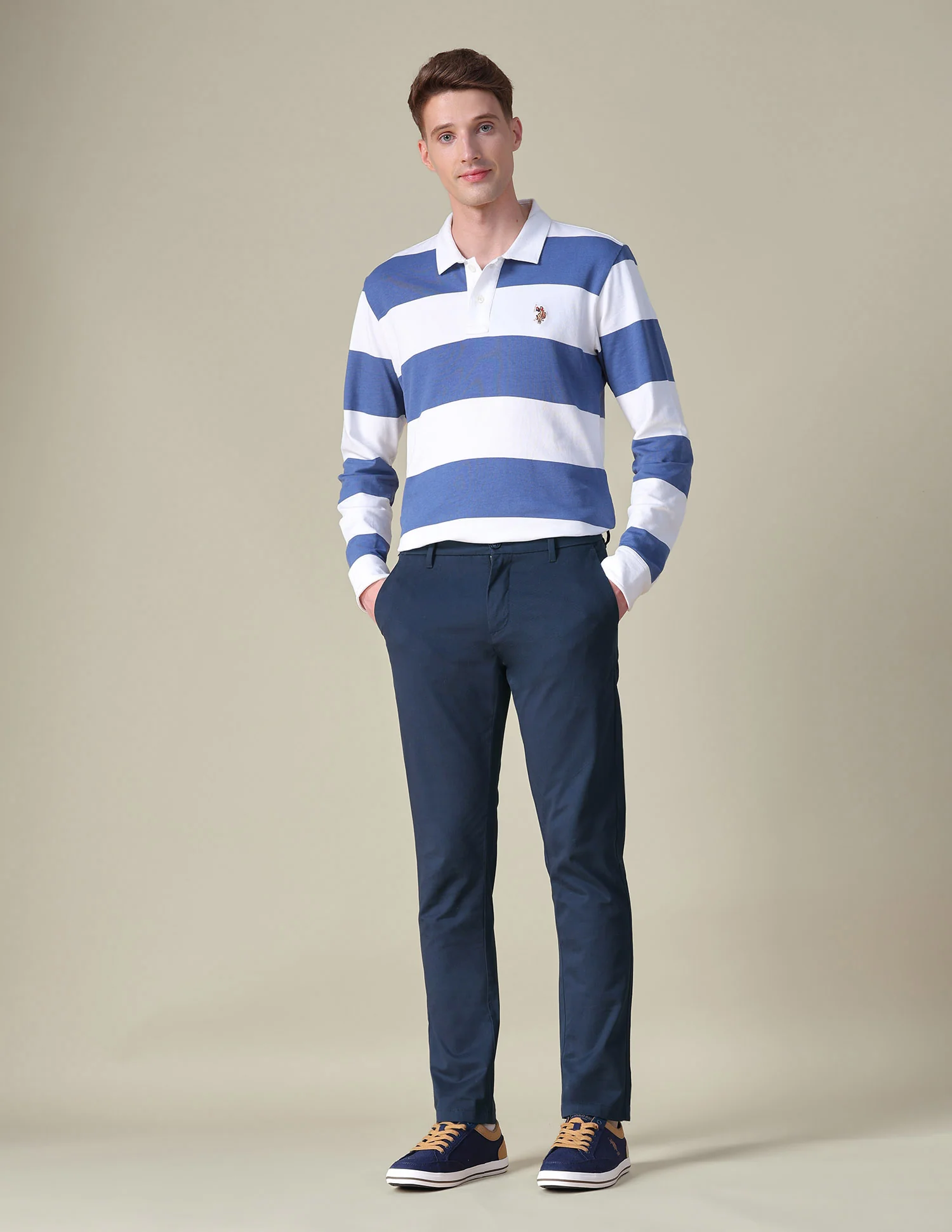Twill Austin Trim Regular Fit Trousers - Image 3