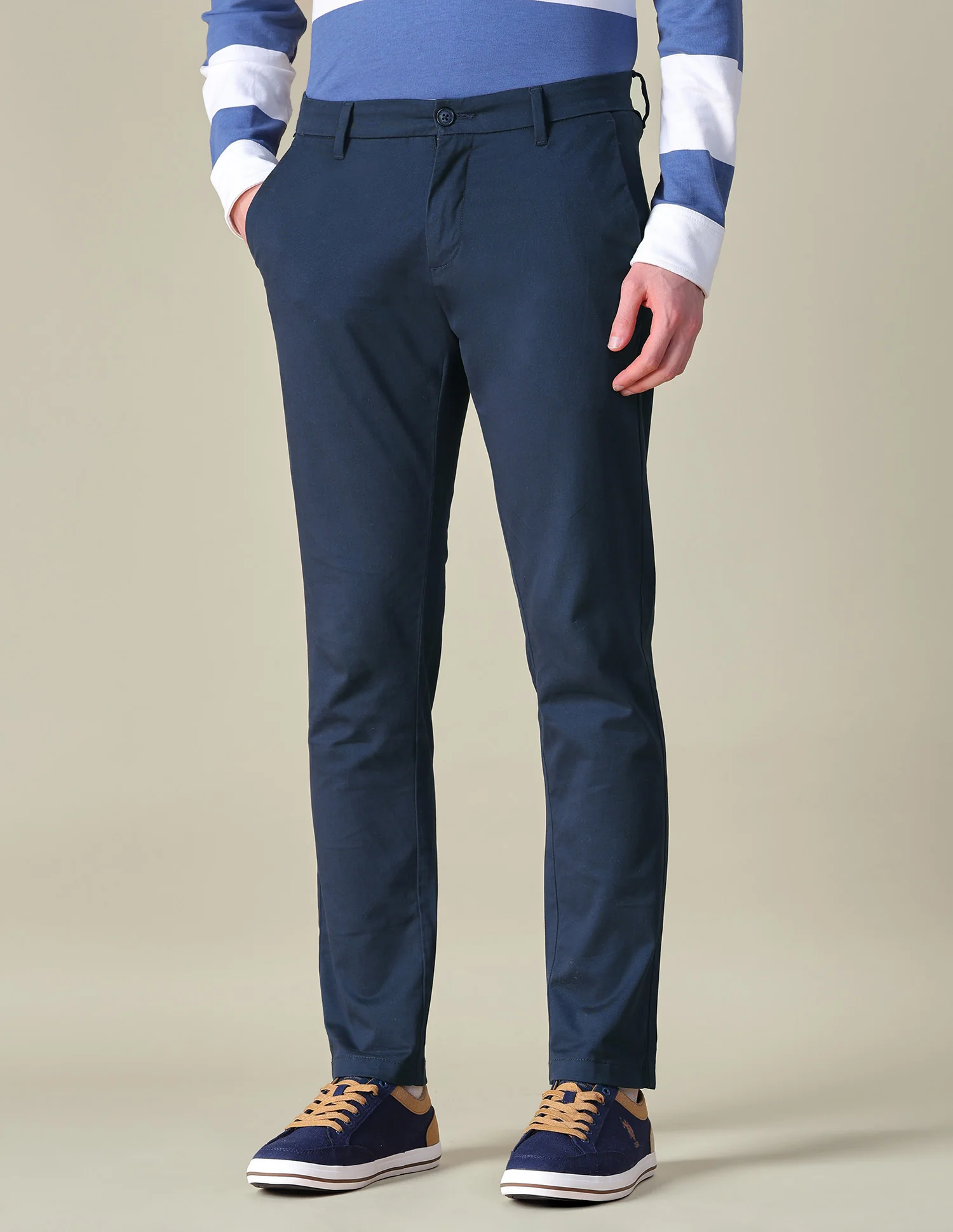 Twill Austin Trim Regular Fit Trousers - Image 4