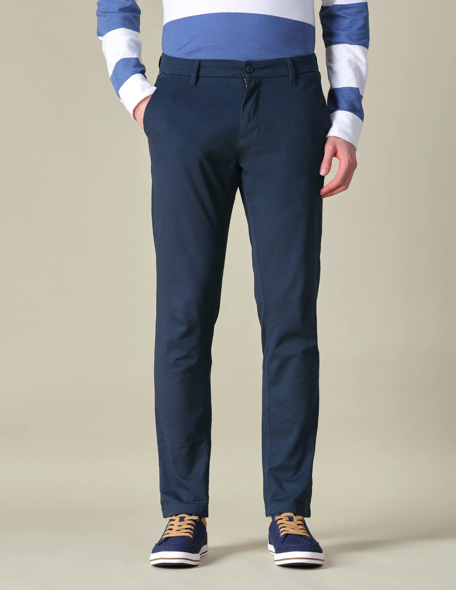 Twill Austin Trim Regular Fit Trousers - Image 6
