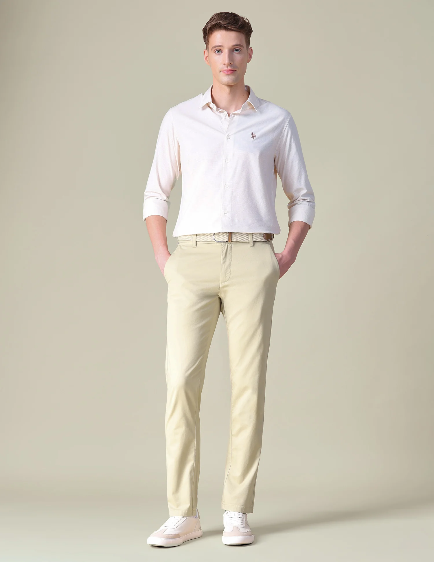 Twill Austin Trim Regular Fit Trousers - Image 3