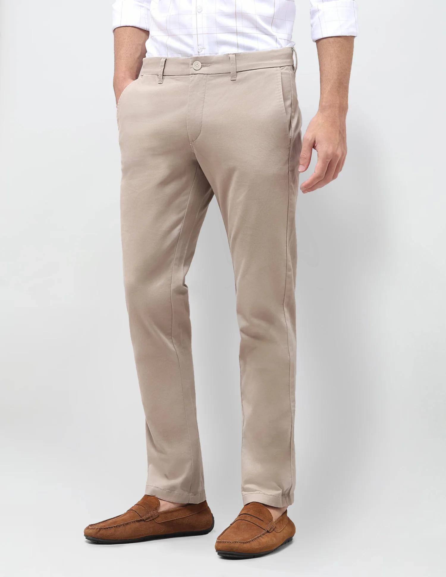 Twill Denver Slim Fit Trousers - Image 4