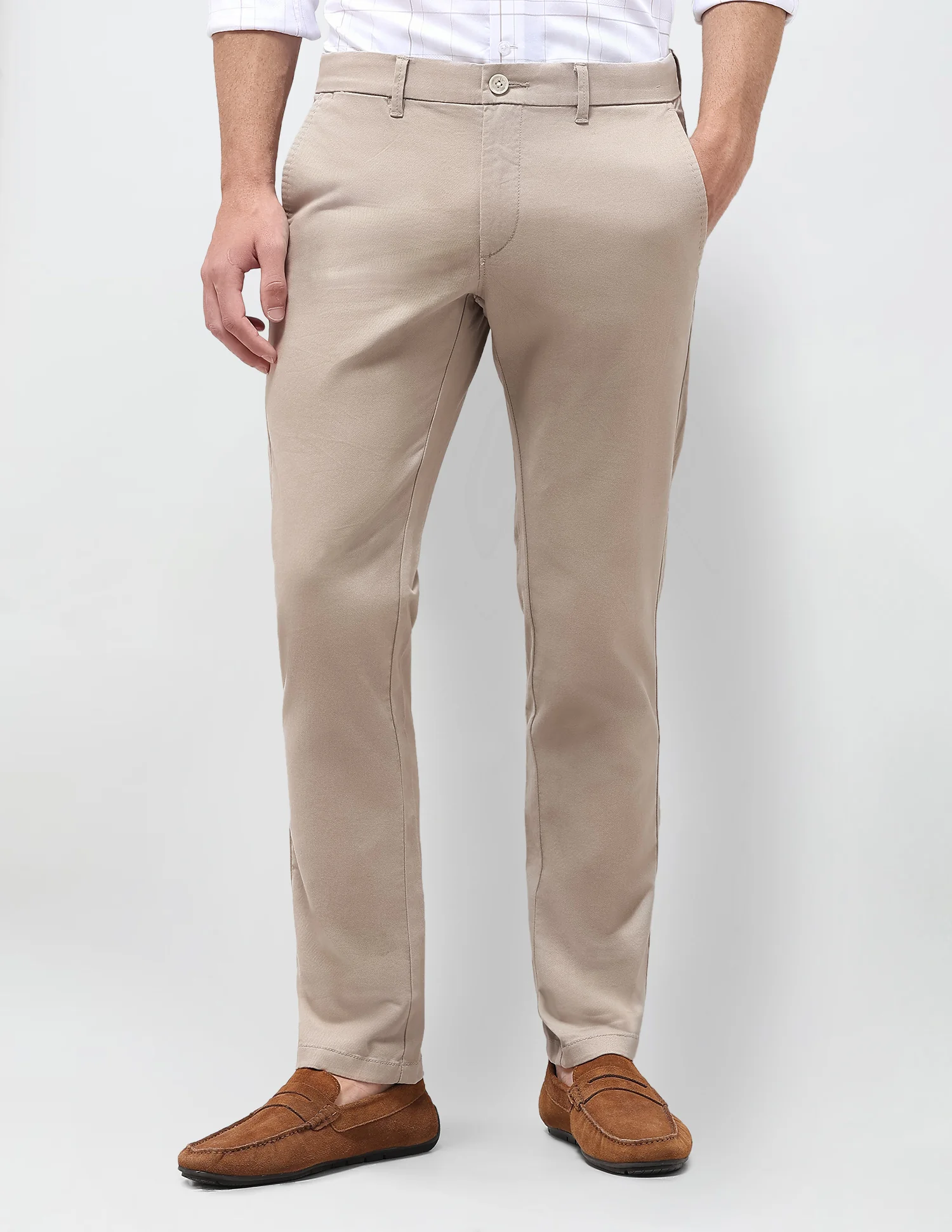 Twill Denver Slim Fit Trousers - Image 6