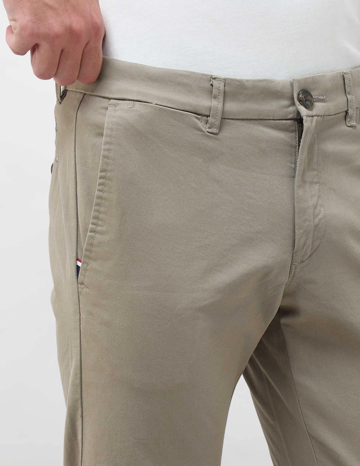 Twill Denver Slim Fit Trousers - Image 7
