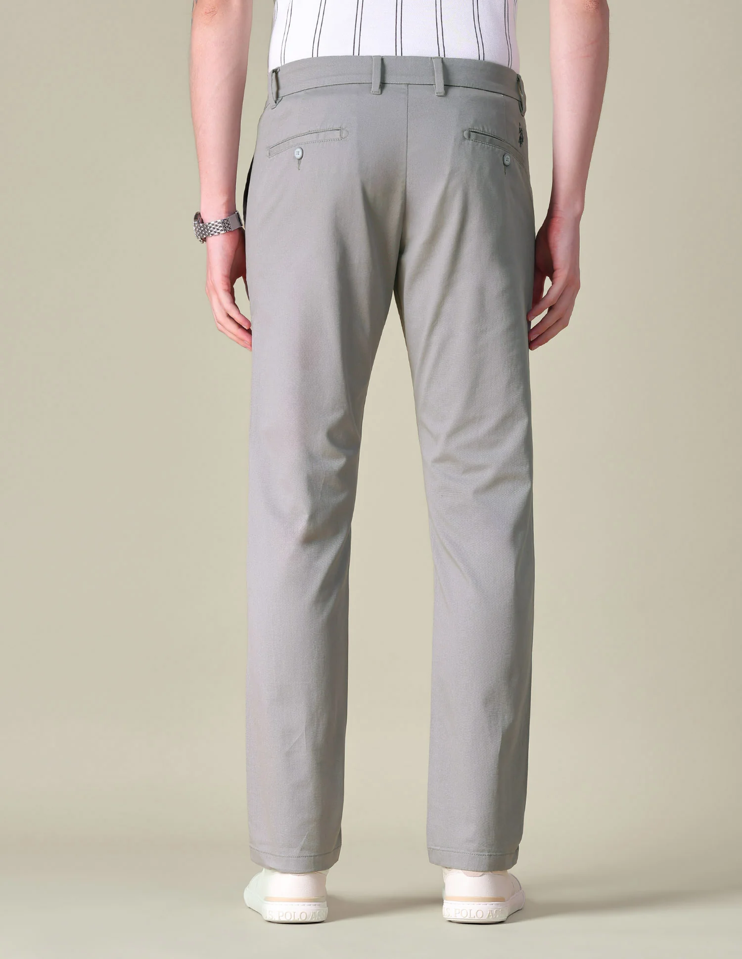 Twill Denver Slim Fit Trousers - Image 5