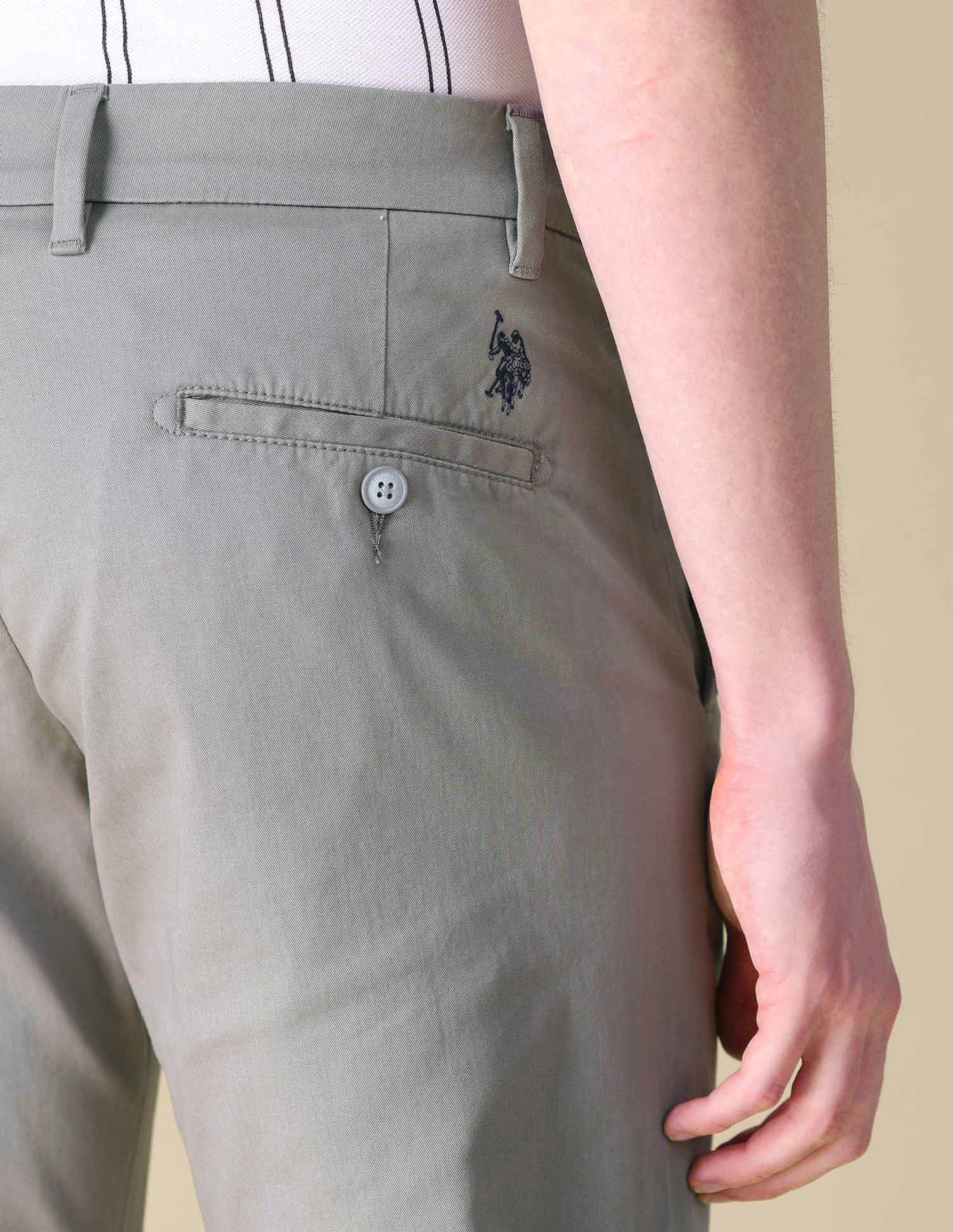 Twill Denver Slim Fit Trousers - Image 8