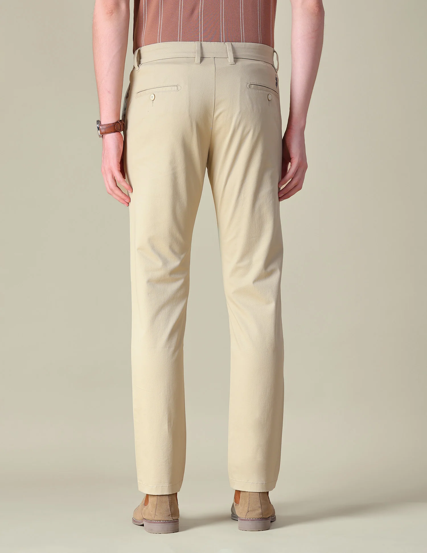 Twill Denver Slim Fit Trousers - Image 5