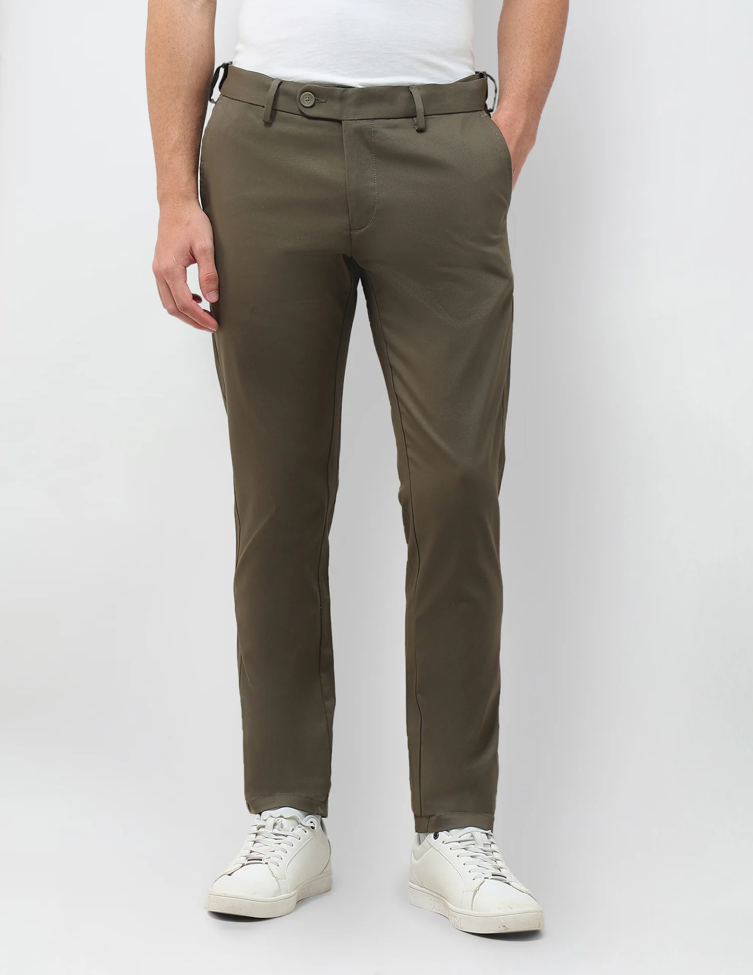 Twill Denver Slim Fit Trousers - Image 6