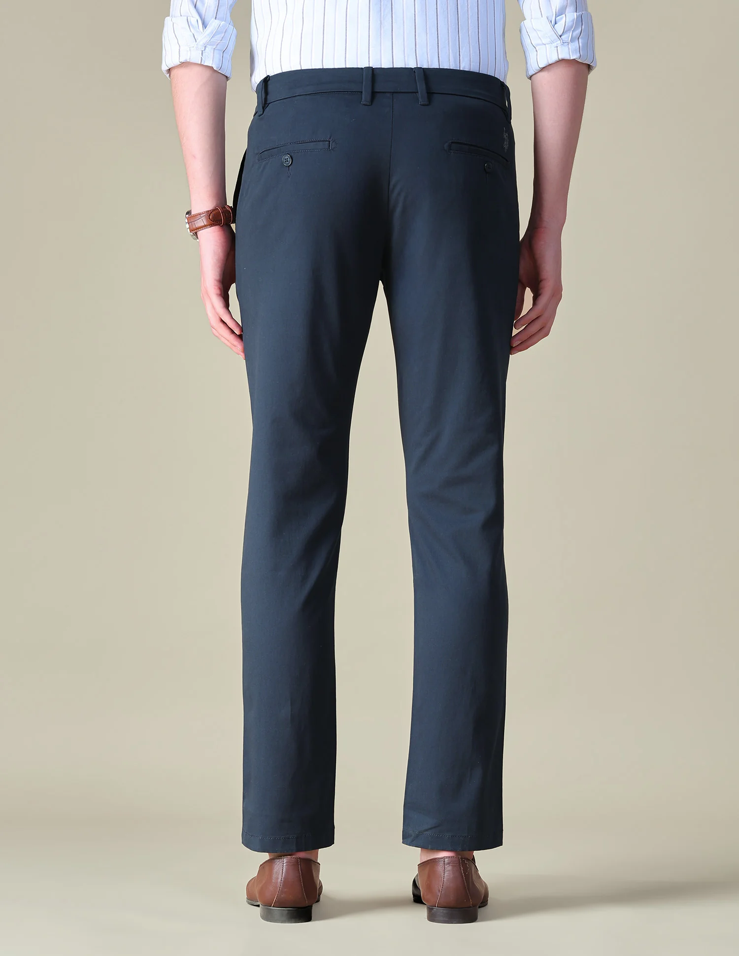 Twill Denver Slim Fit Trousers - Image 5