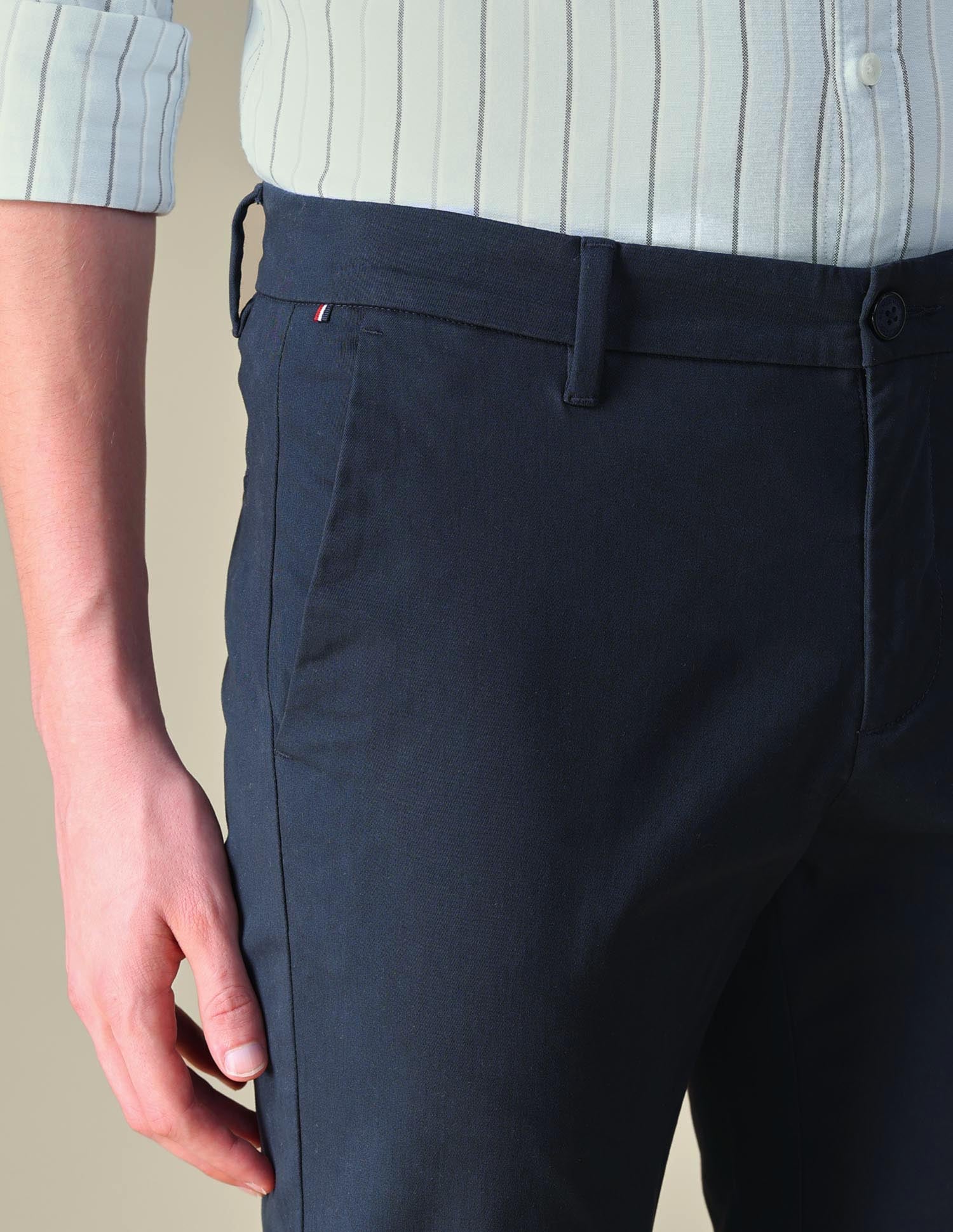 Twill Denver Slim Fit Trousers - Image 7